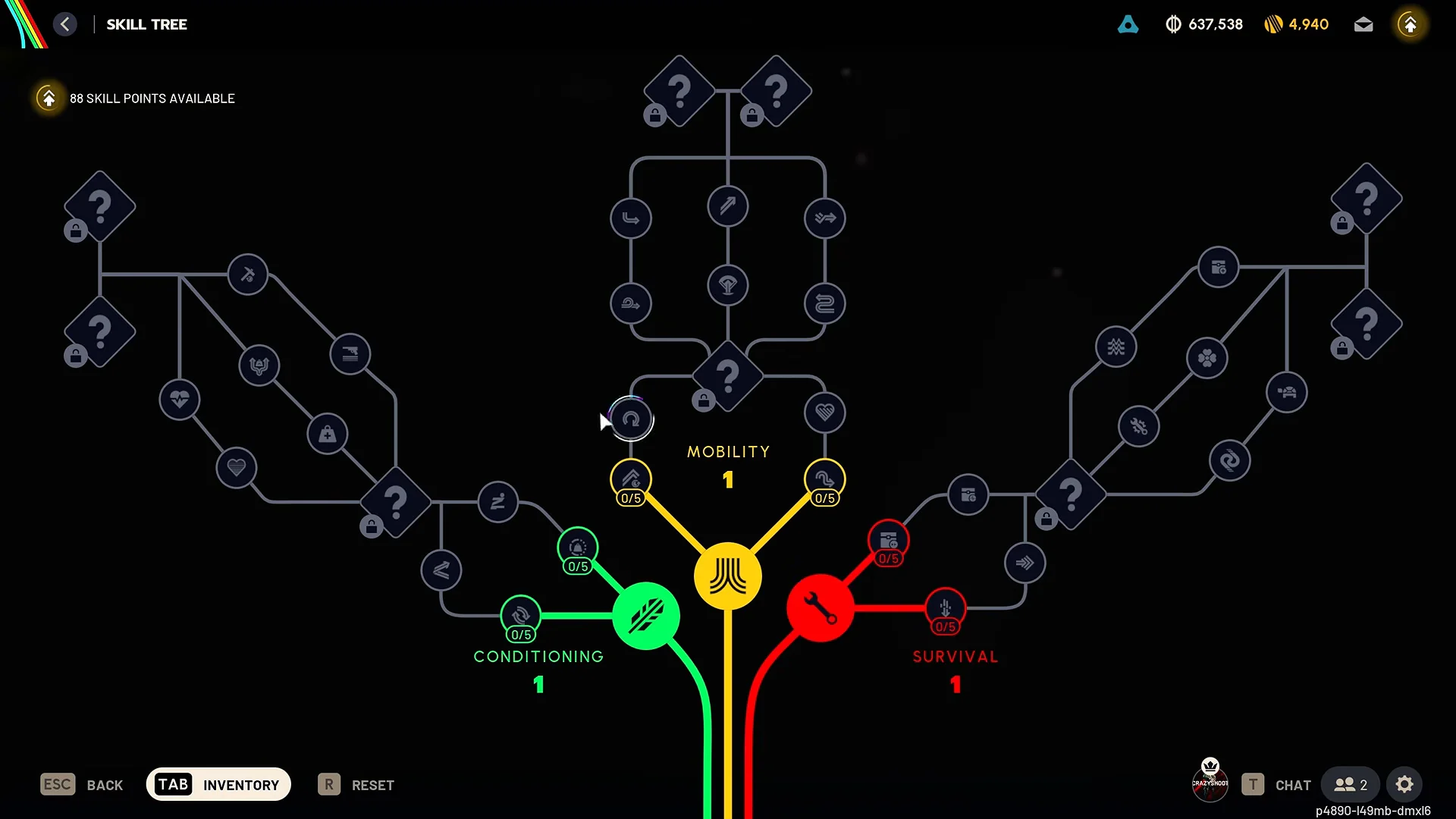 Baseline Branch Unlocks