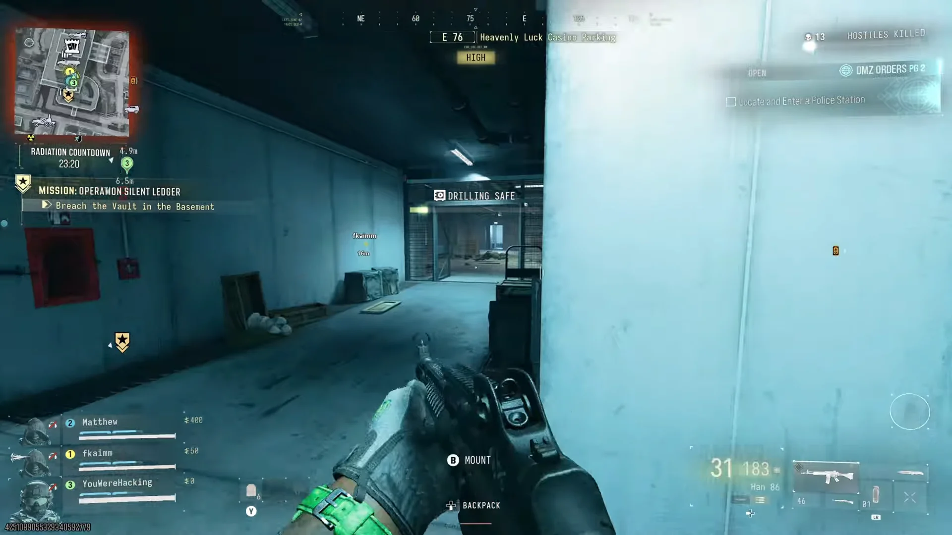 Defending Vault During Drilling