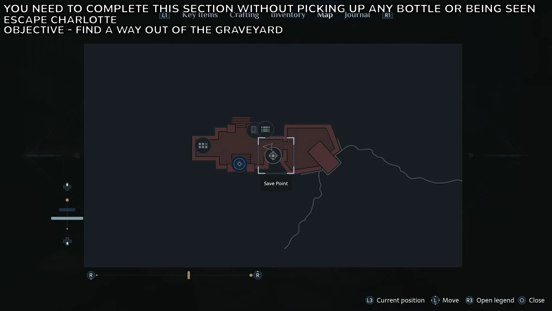 In-game map and instructions