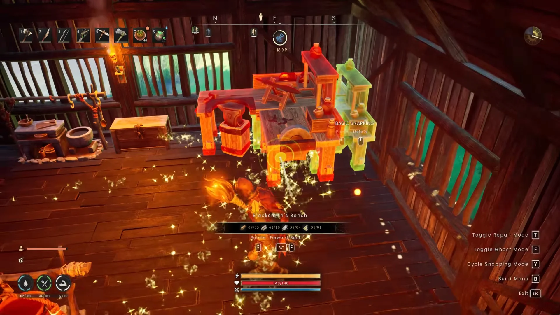Base crafting setup