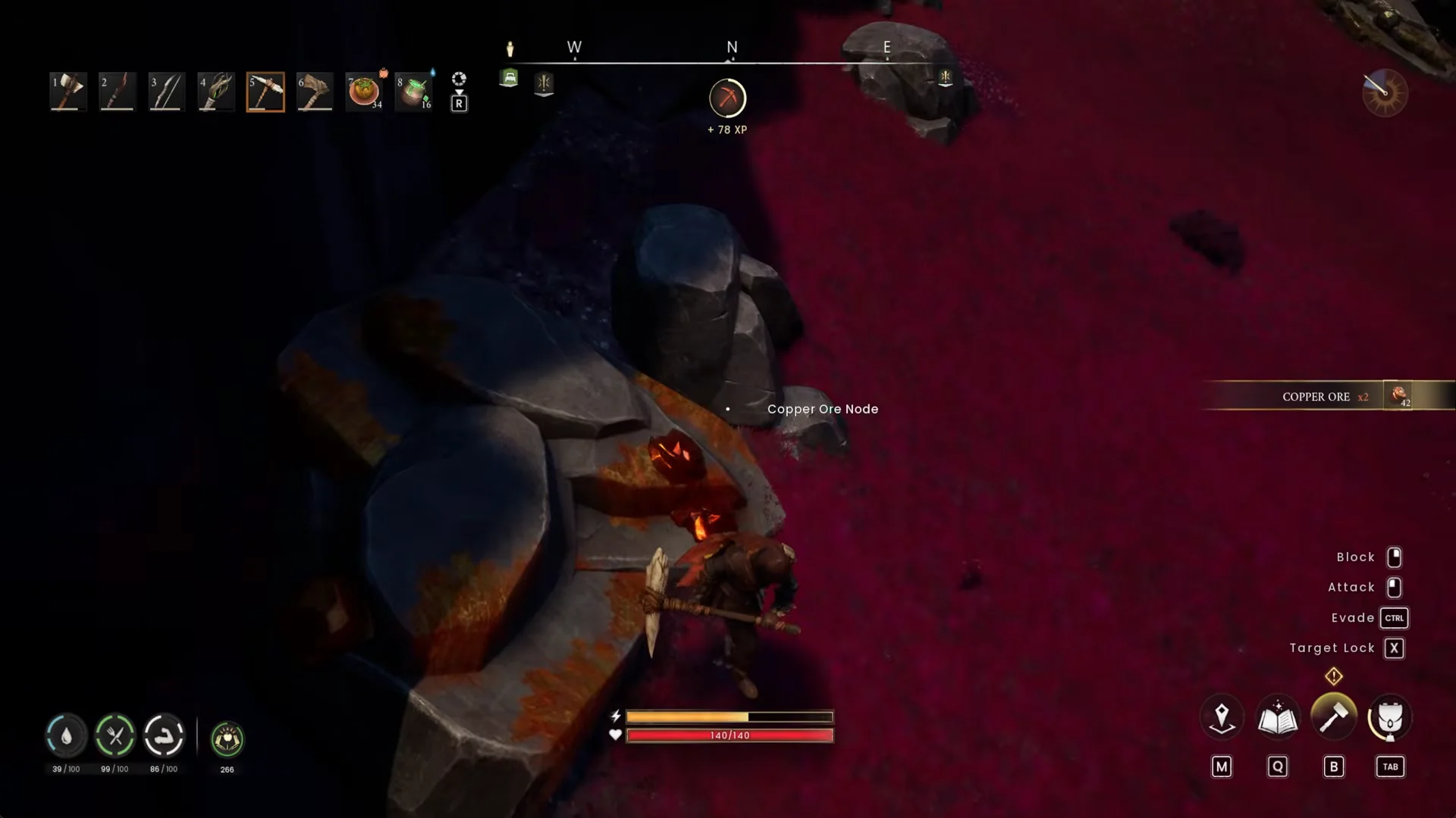 Finishing copper and tin mining run