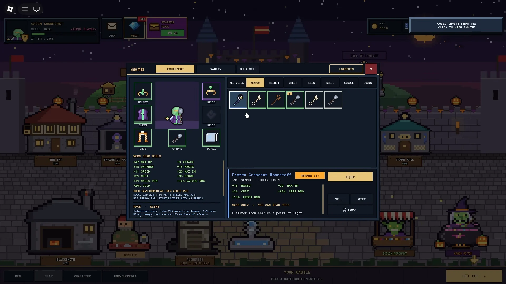 Staff Forging & Dungeon Progression