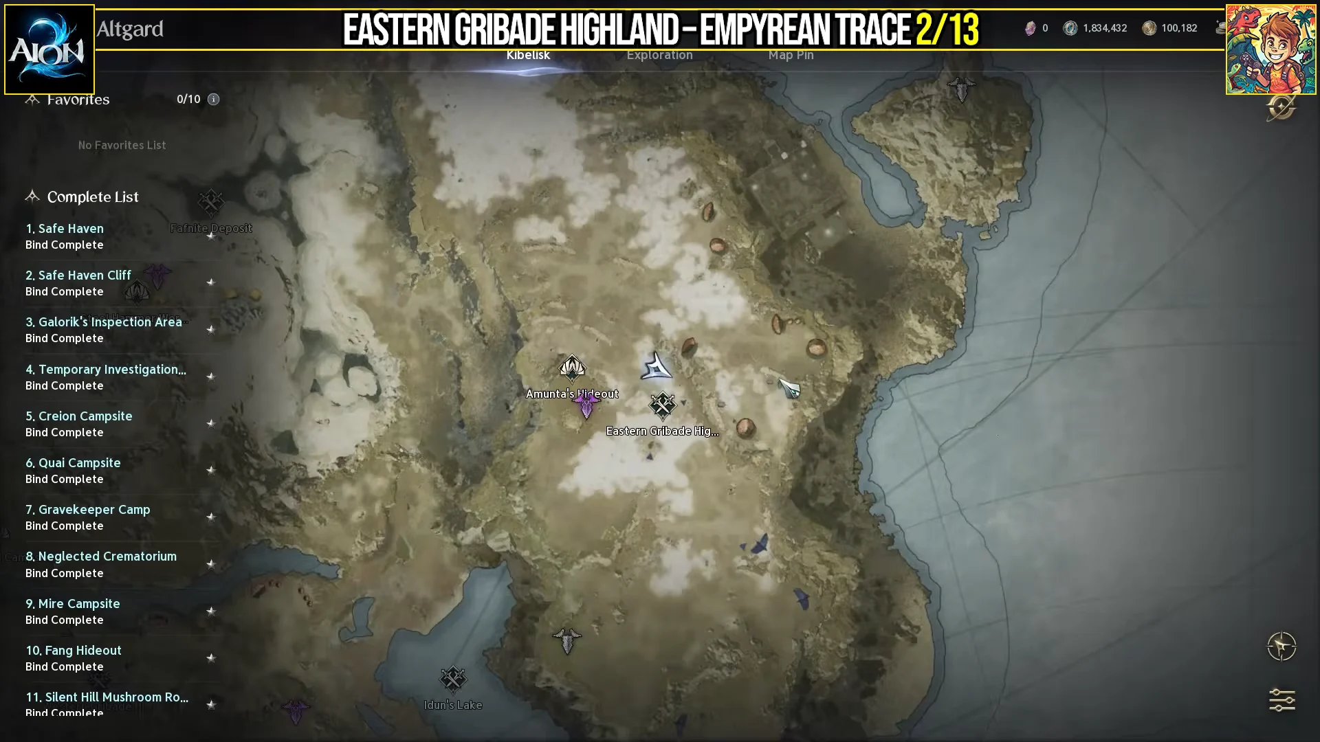 Empyrean Trace 2/13 Map
