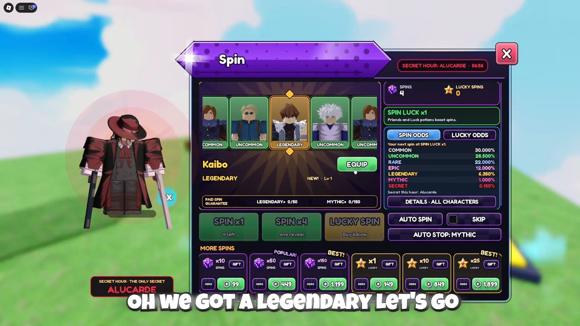 Character Spins