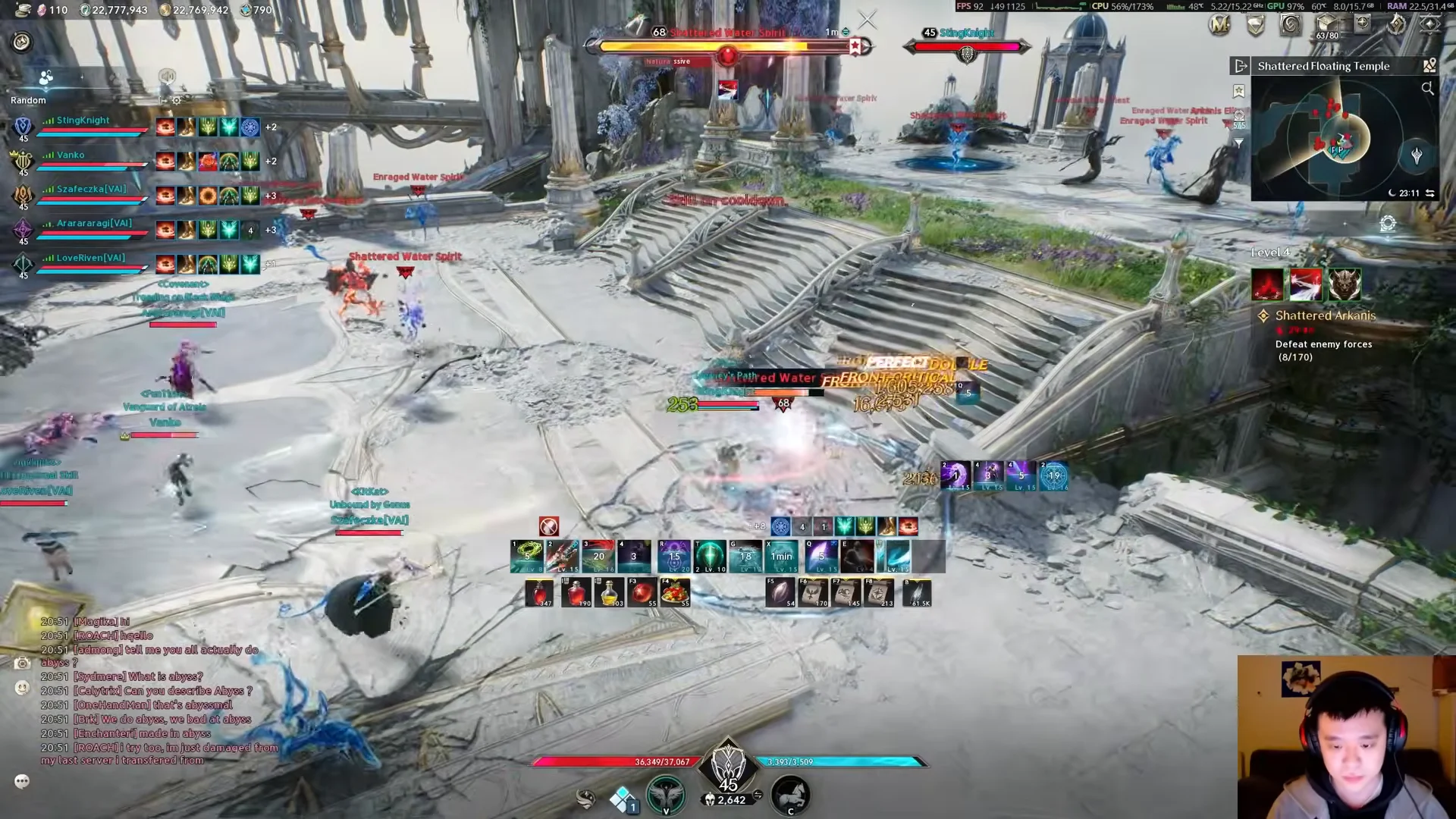 Clearing Initial Temple Mobs