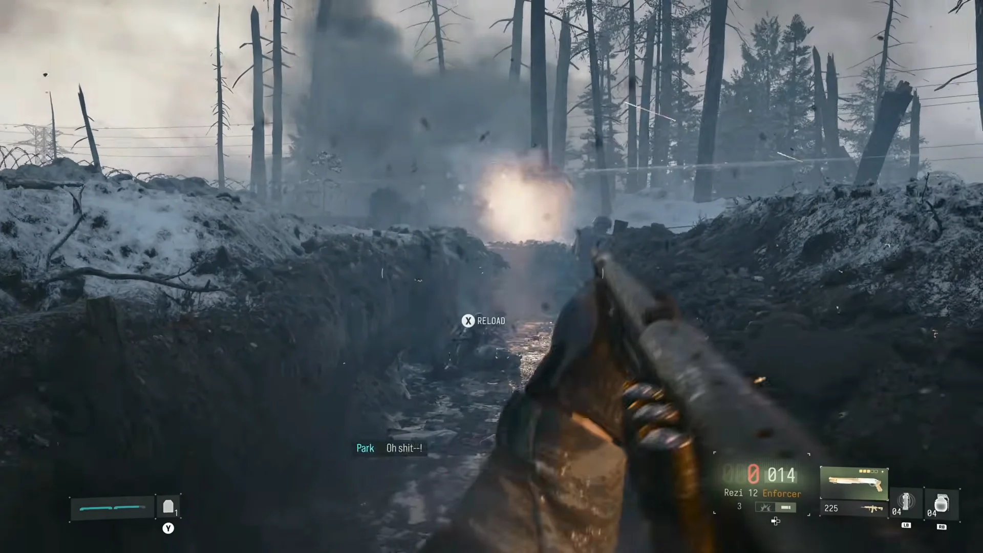 Reloading and clearing bunkers
