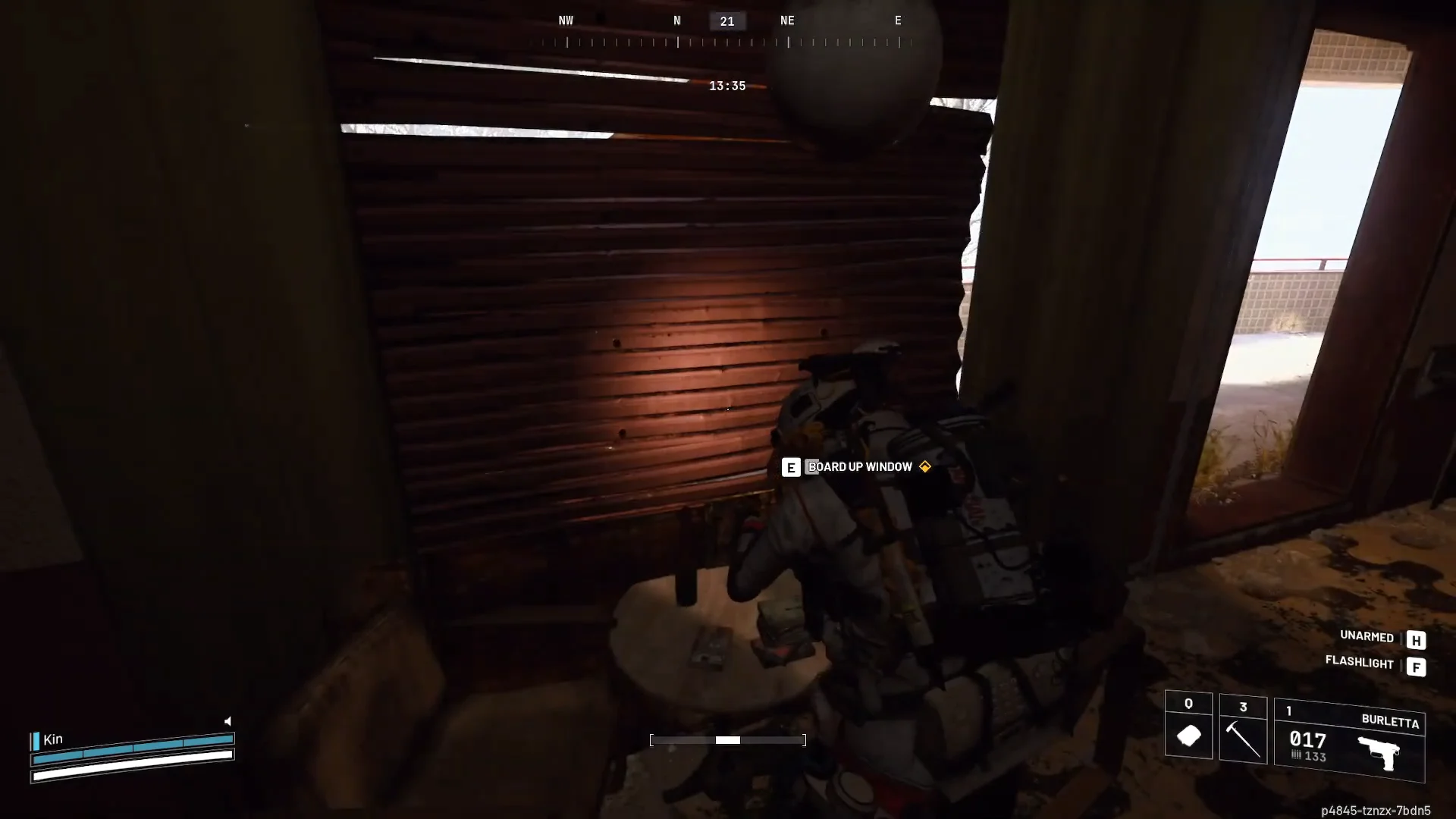 Boarding up the window