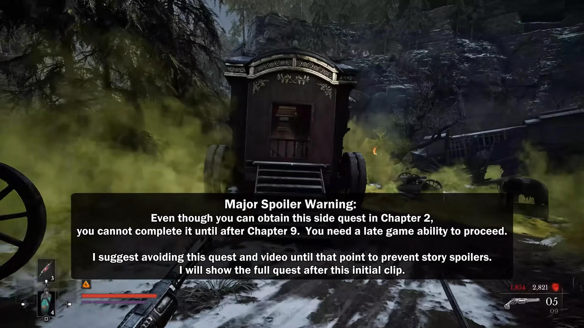 Reaching the wagon in Chapter II
