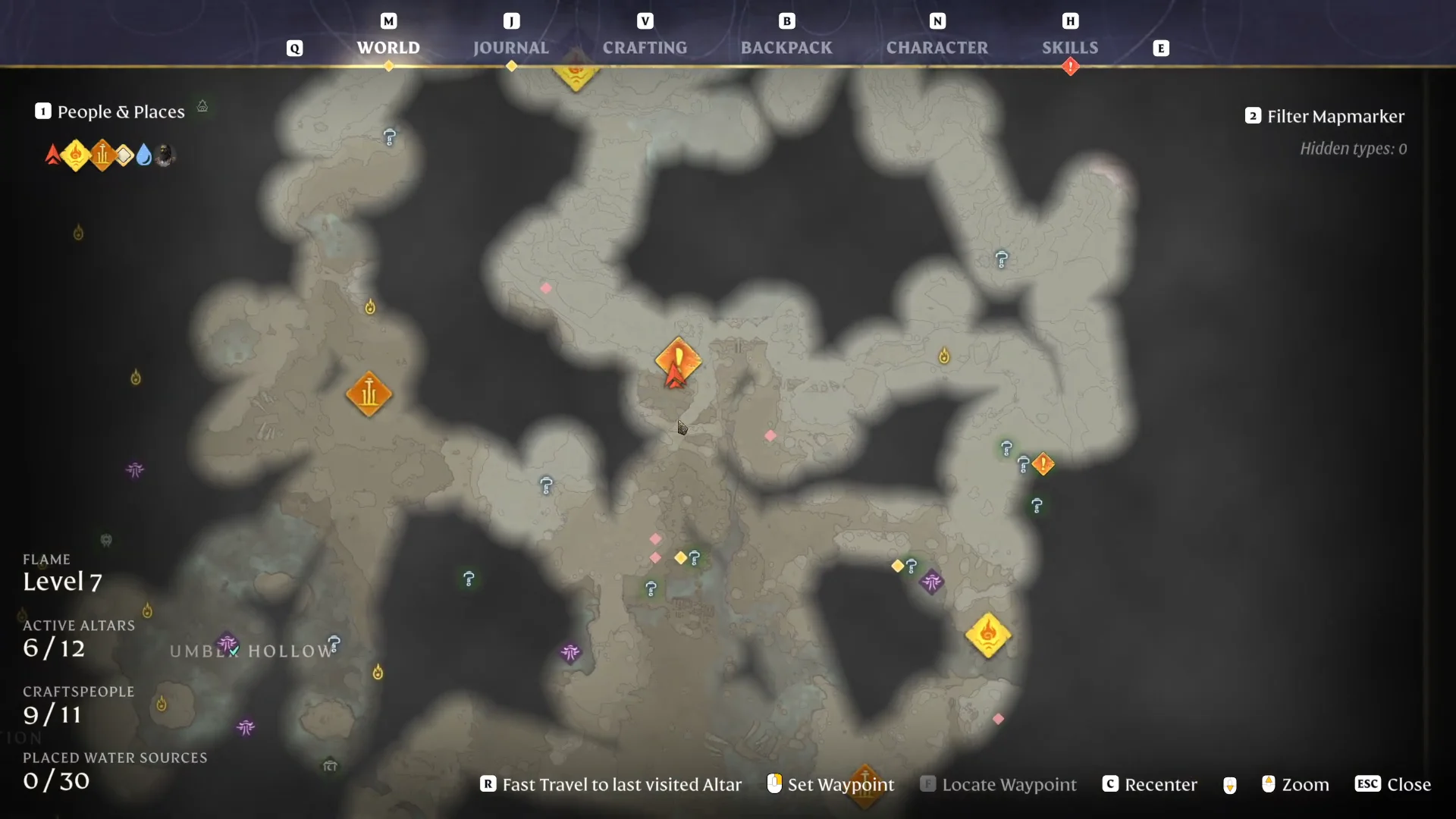 Map overview of Eldermere Dam Excavation Camp