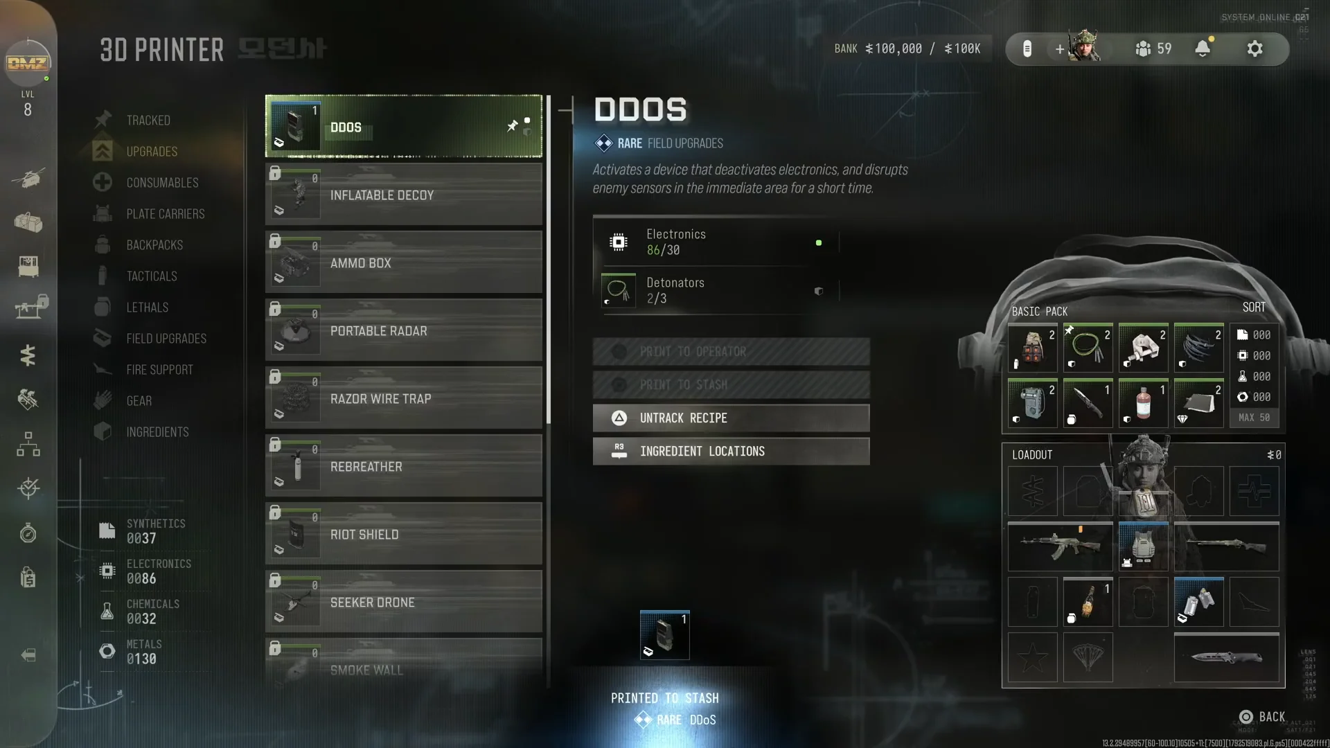 Printing DDOS at 3D Printer