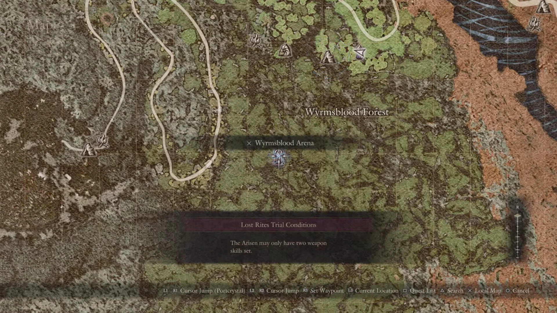 Wyrmsblood Arena marker and conditions
