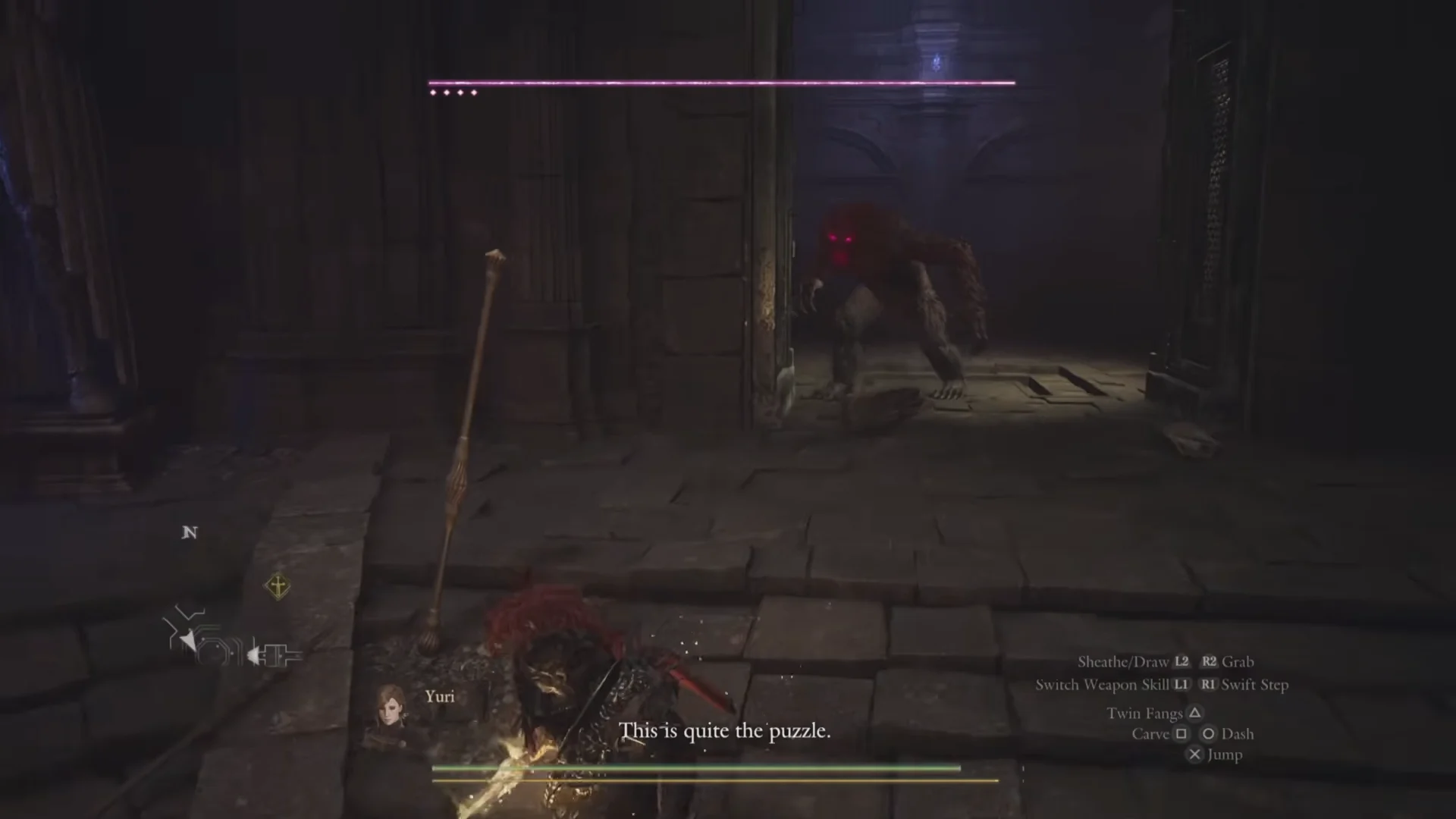 Red brute leaves its cell