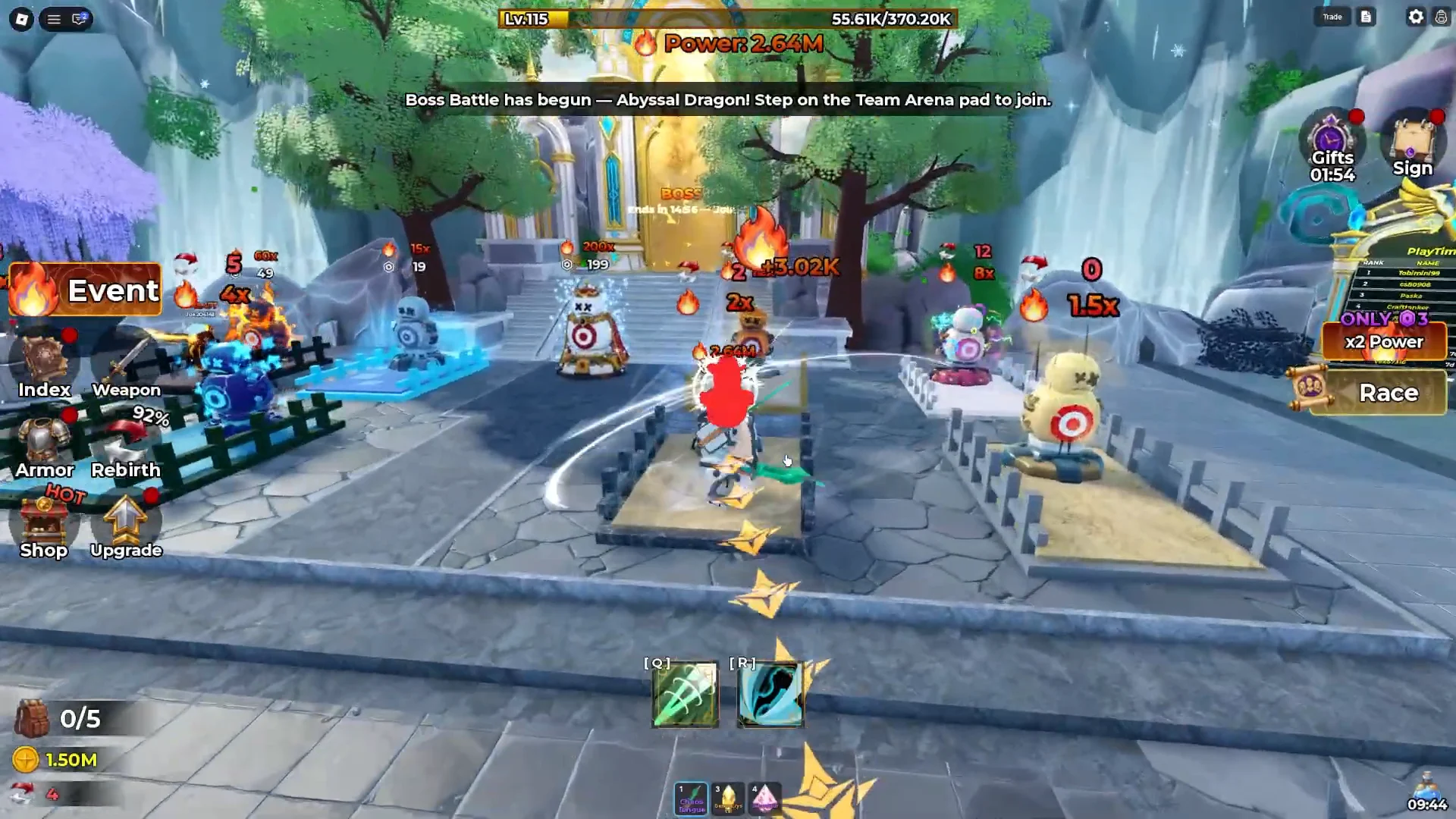 Training Dummies & Power Gathering