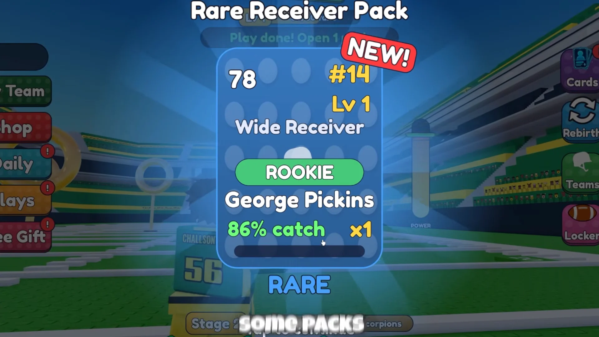Pack Opening & Lineup Management