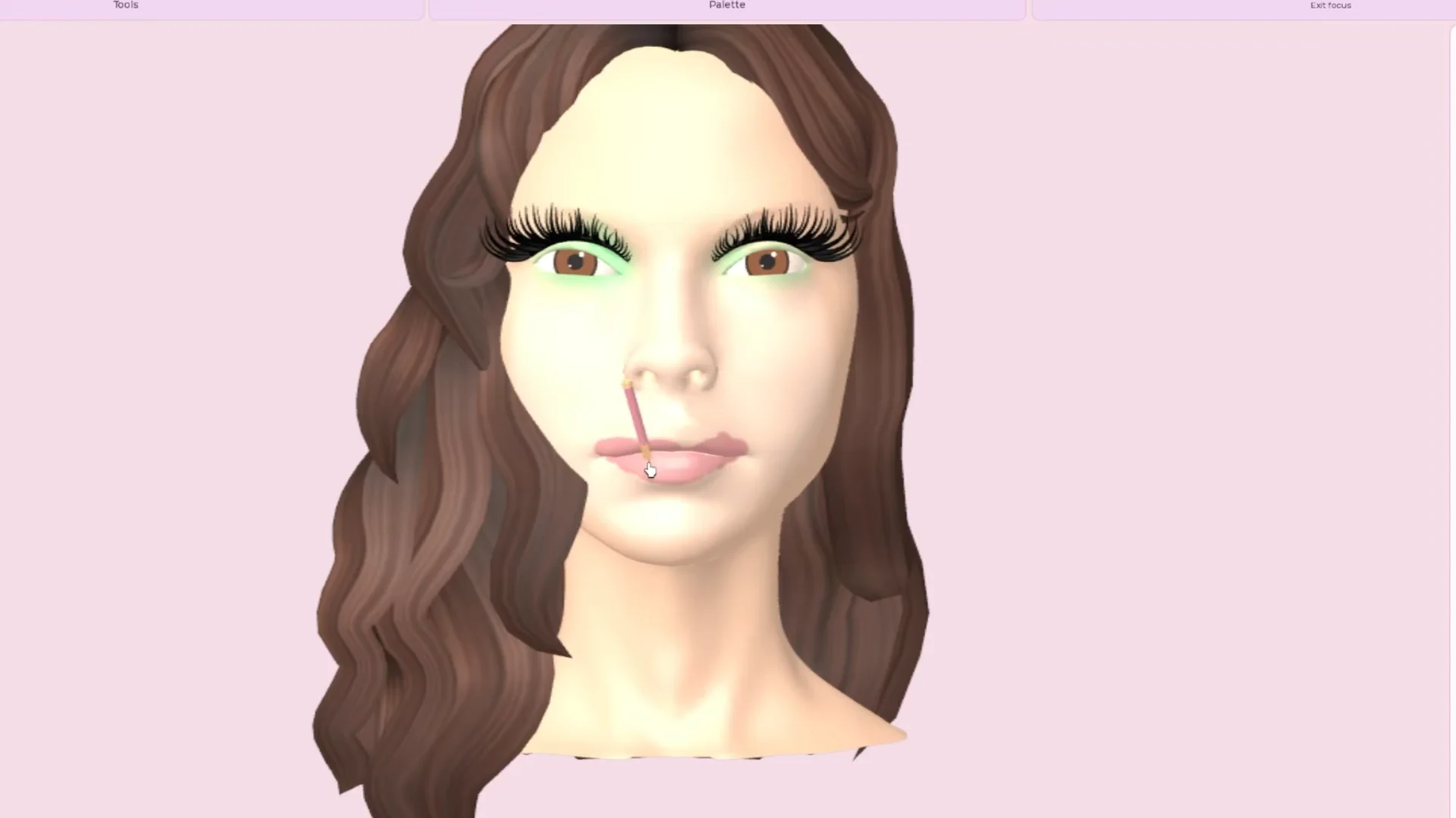 Checking Reference & Applying Lip Color
