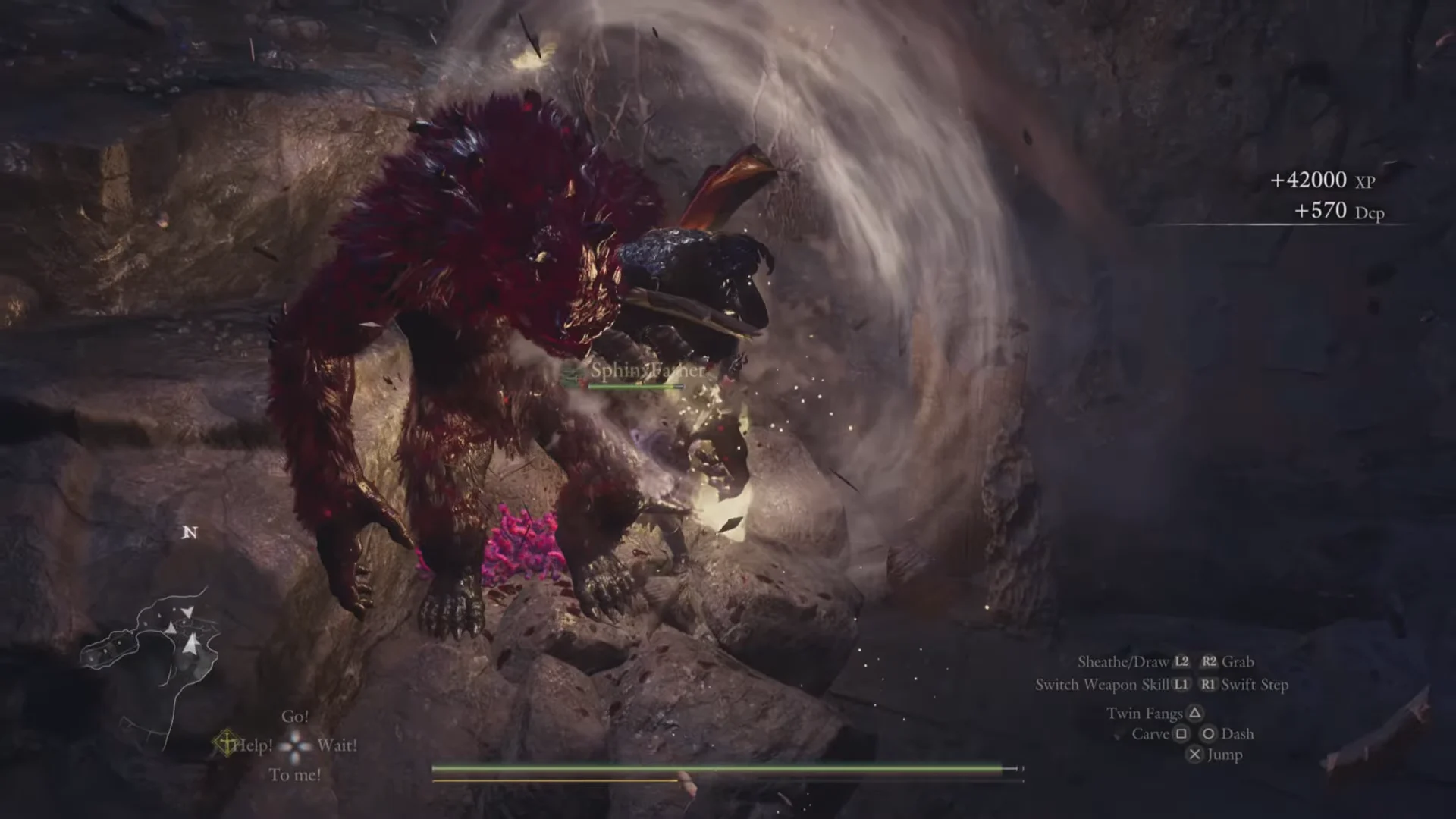 Red-furred brute at the kill