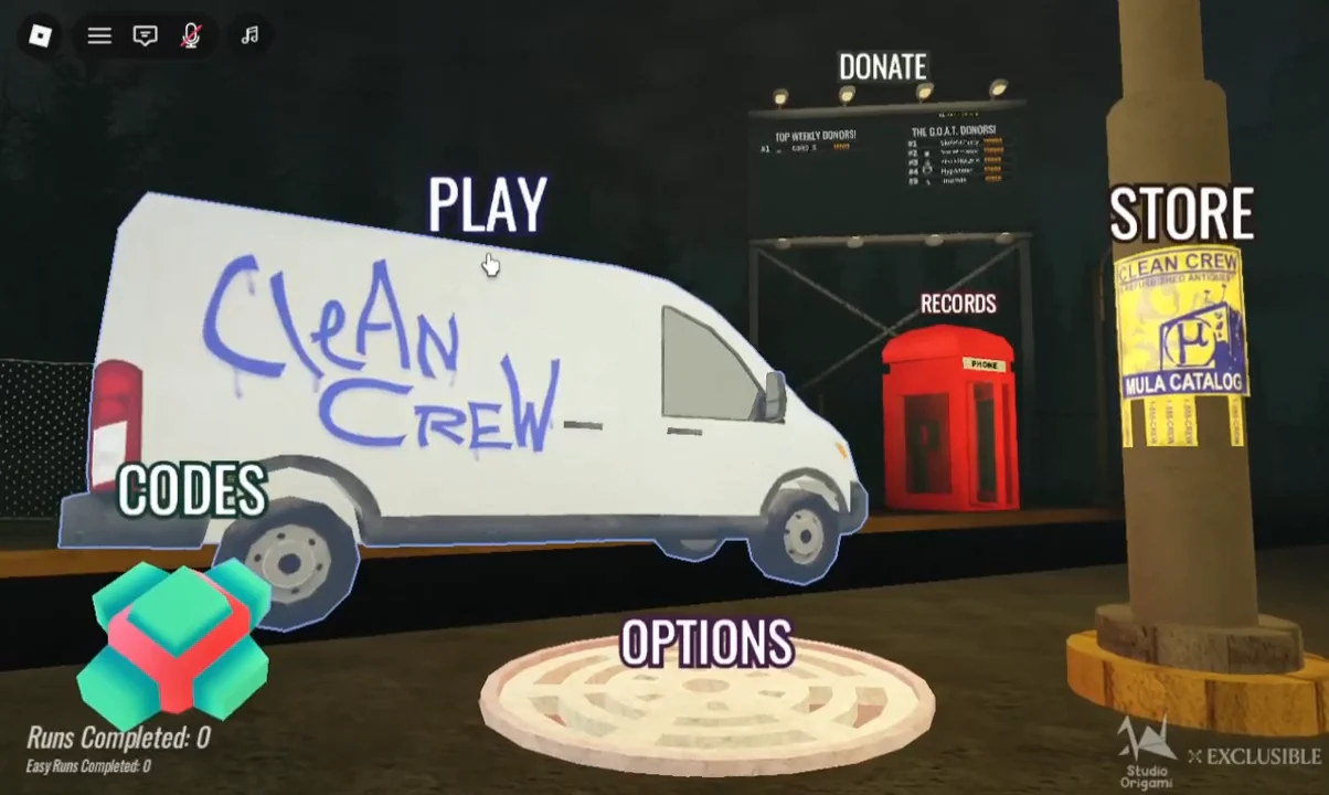 Main menu and Solo selection