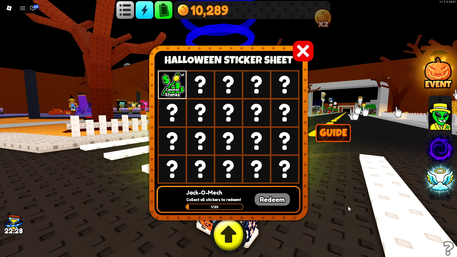 Halloween Sticker Sheet Overview