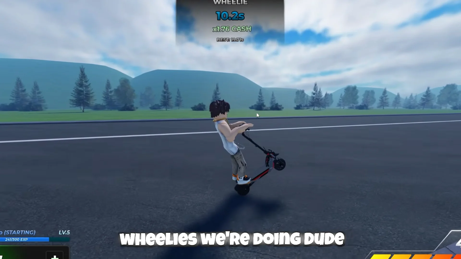 Extended Wheelie Farming