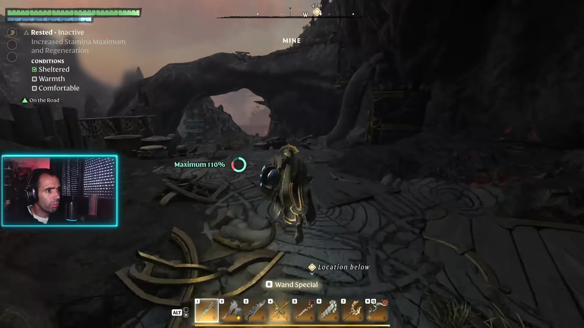 Entering Cave Mine