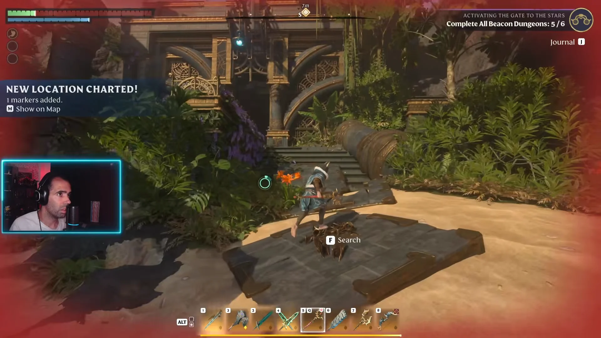 Discovering Veilwater Basin Dungeon Entrance