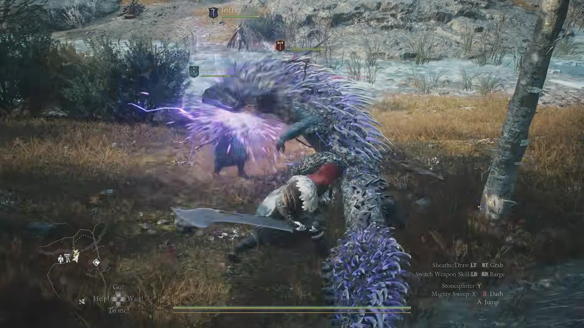 River serpent battle