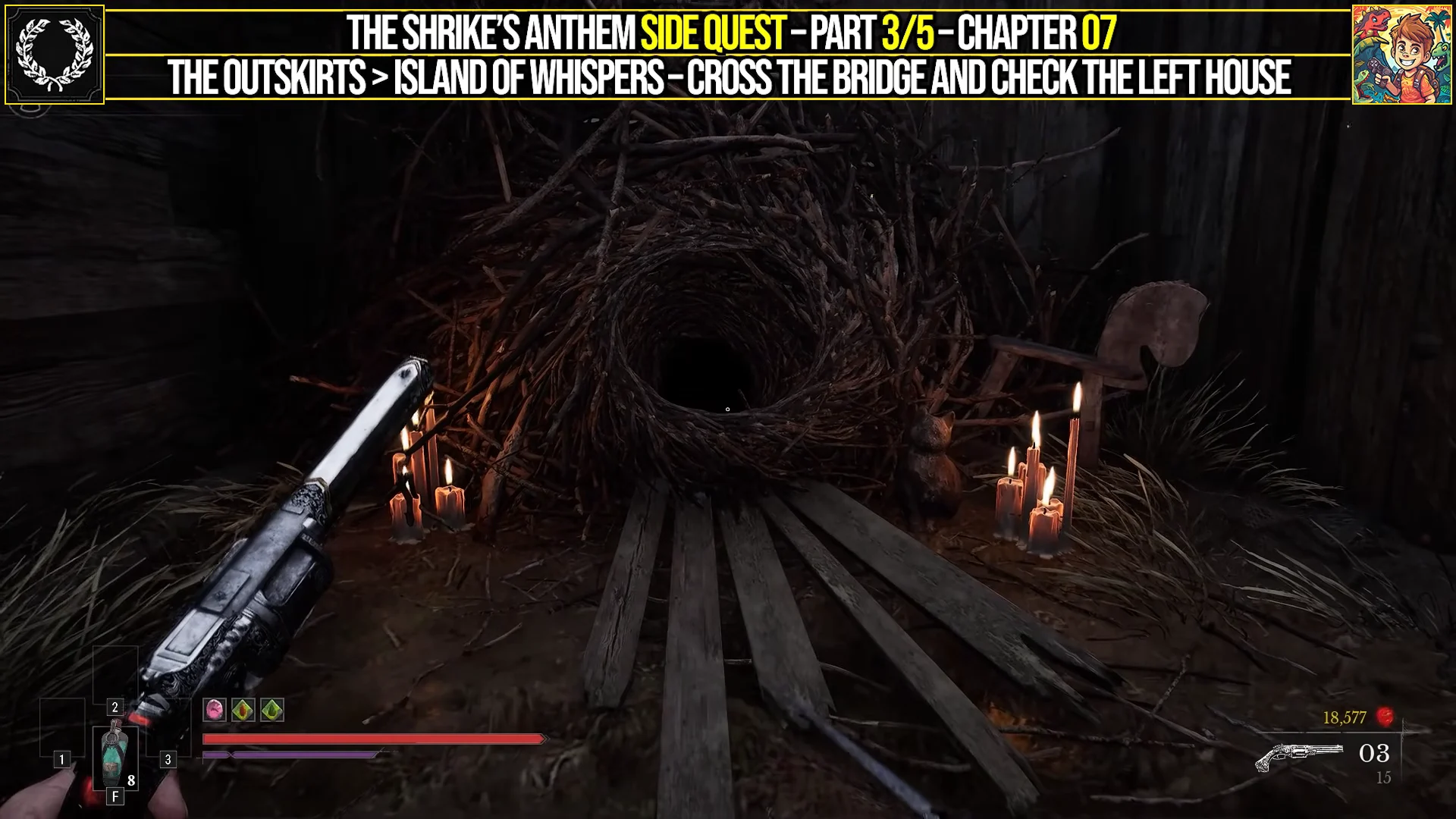 Part 3/5: Cross the Bridge and Check the Left House