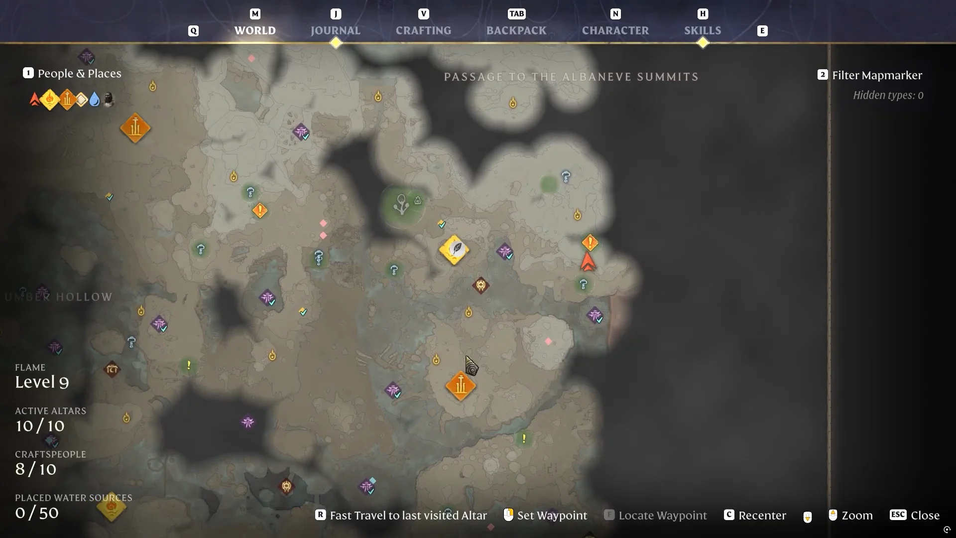 Map Location for Kindlewastes Hollow Halls