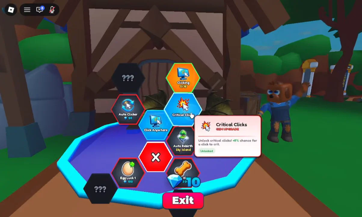 Gem Upgrades Shop