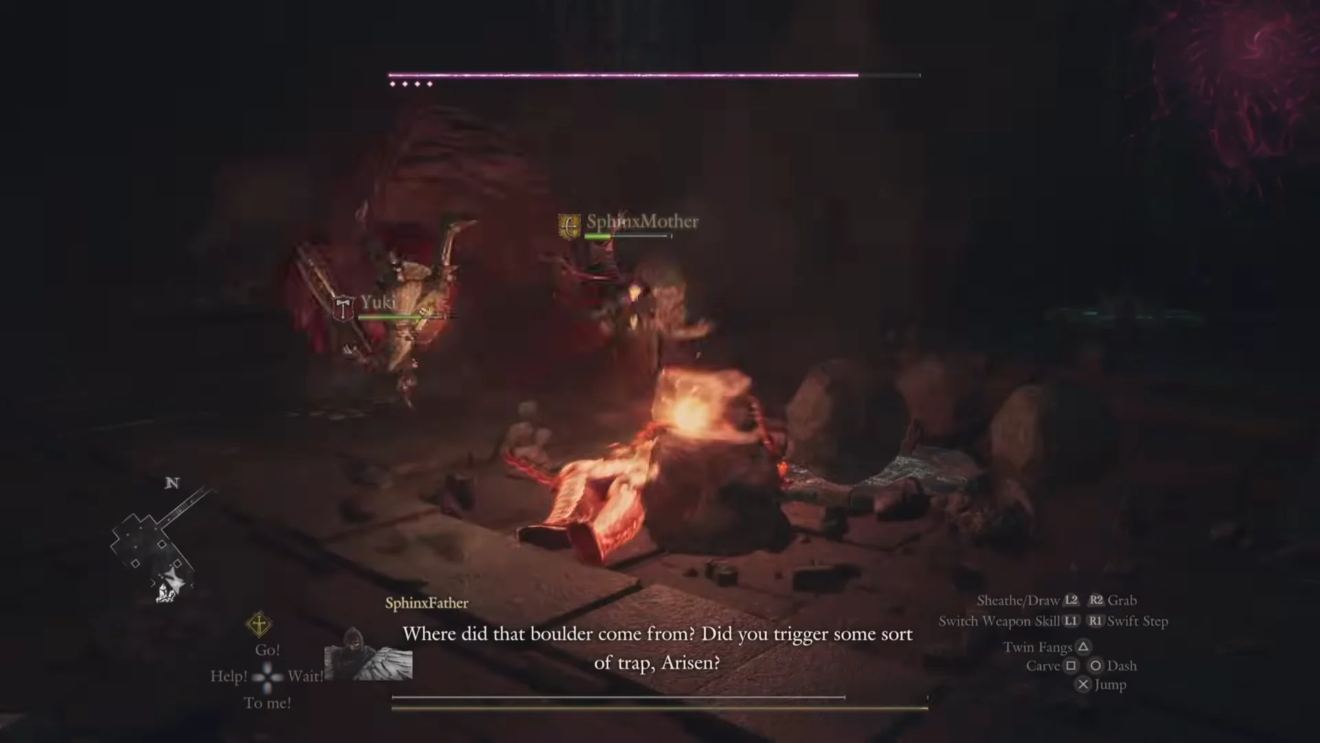 Minotaur steps out of the rift seal