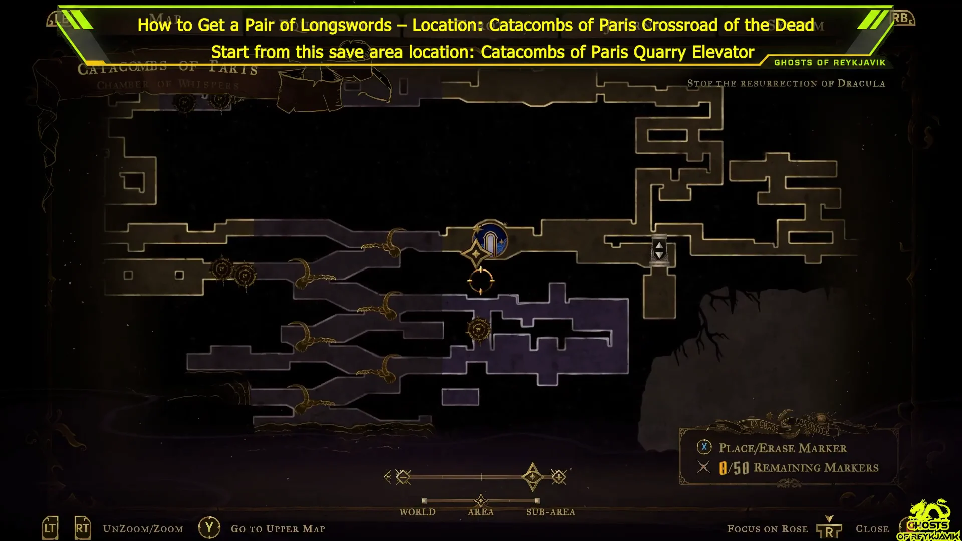 Starting save area and map view