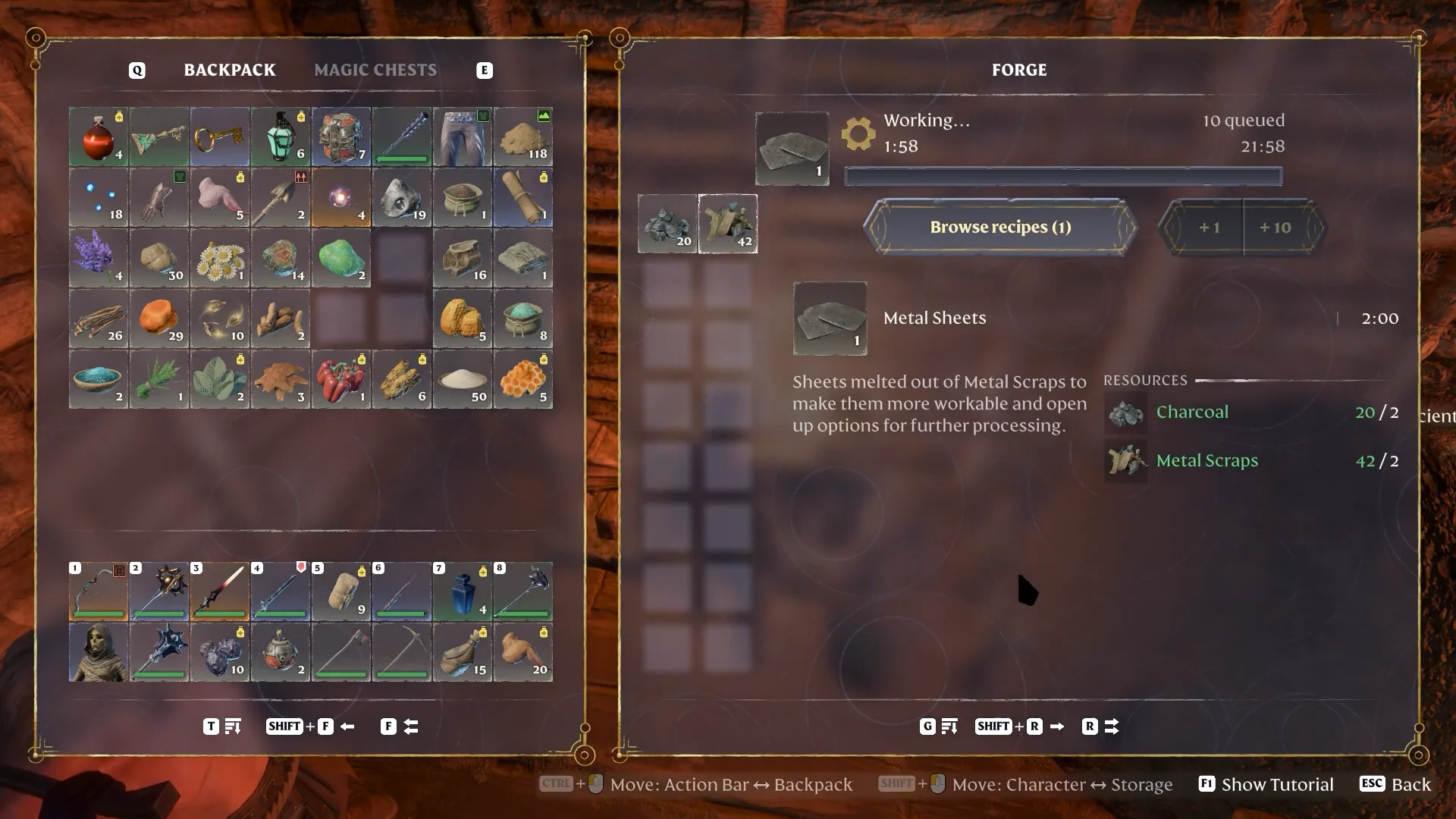Forge working