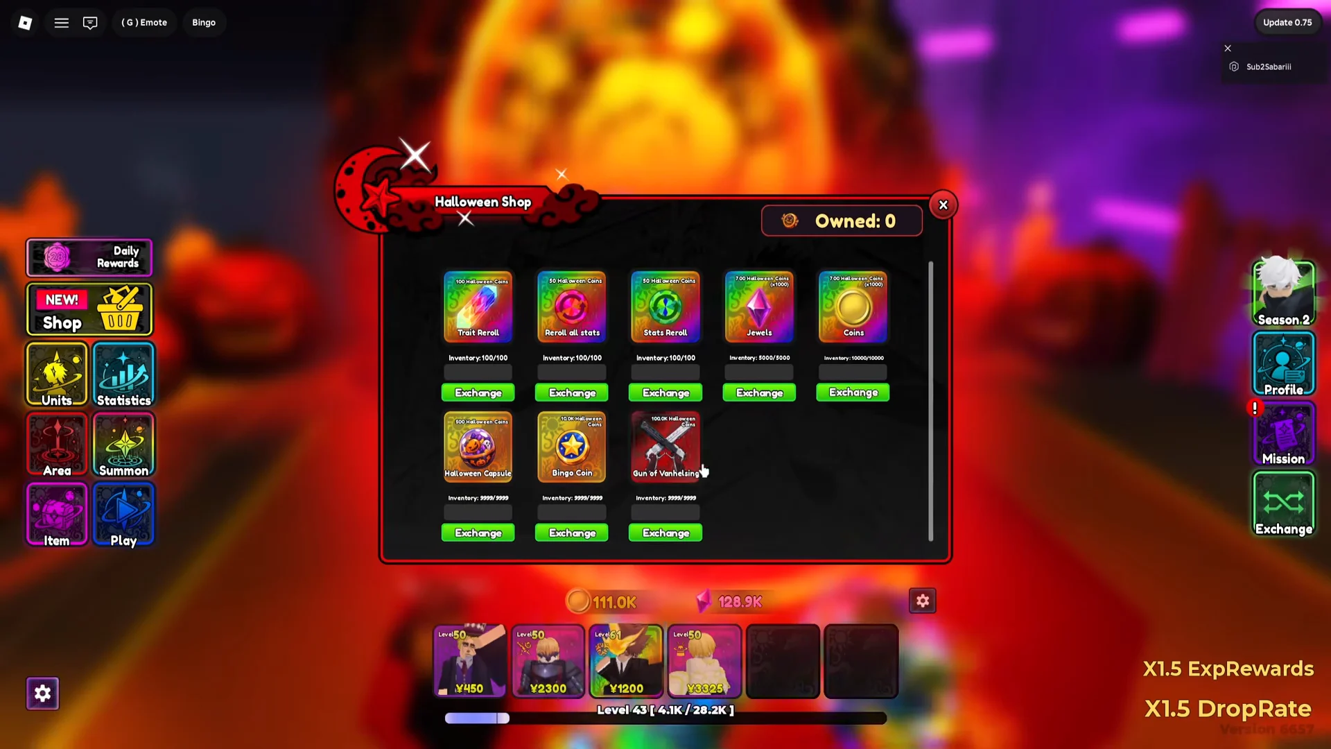Halloween Event Portal & Shop