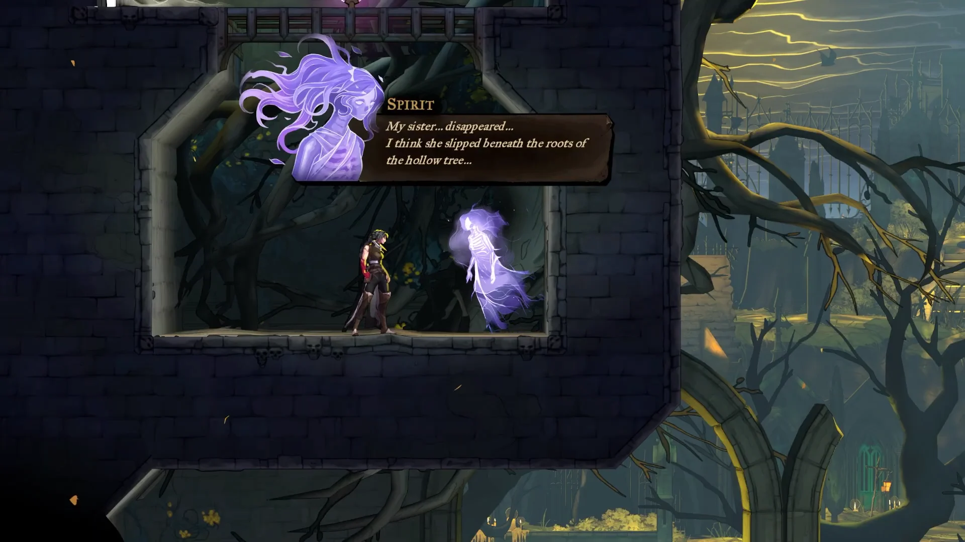 Talking to Spirit NPC