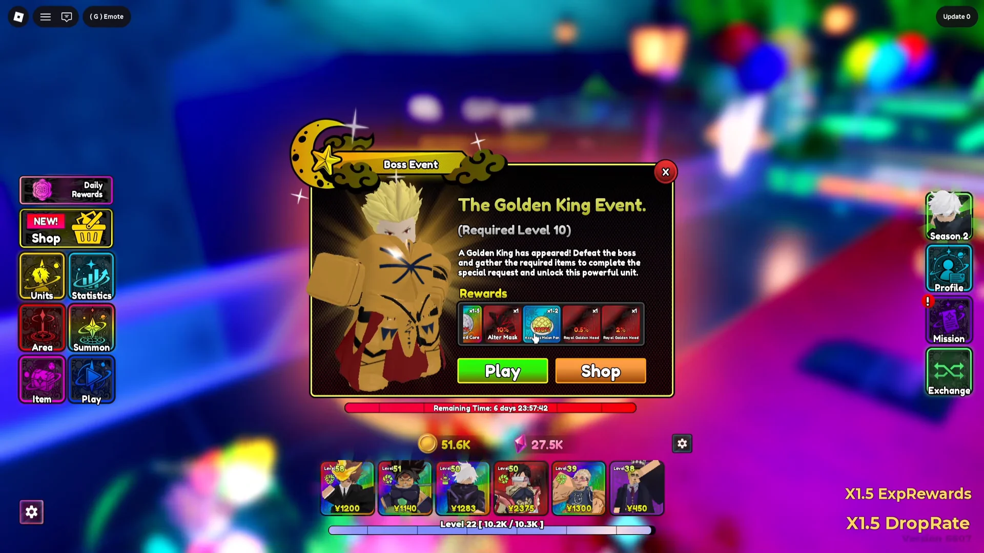 Gilgamesh Boss Event