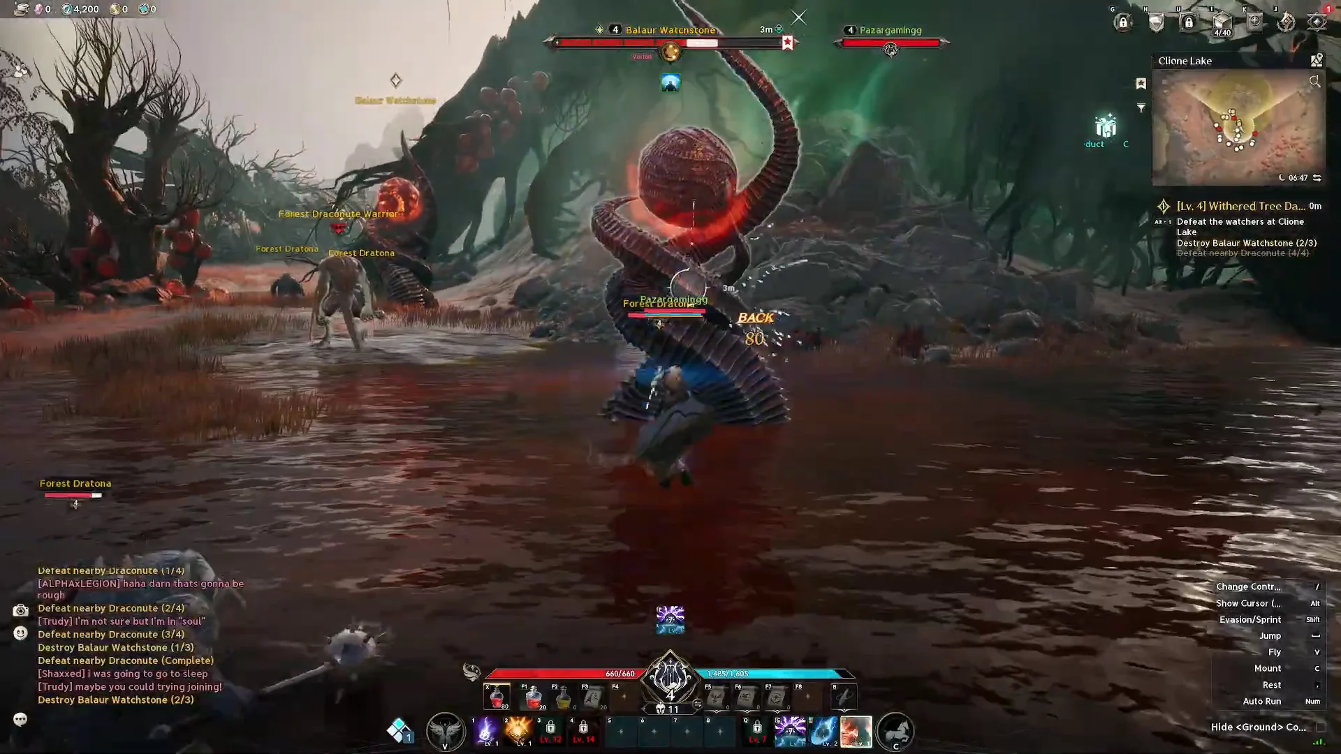 Destroying Watchstones and Draconute Warriors