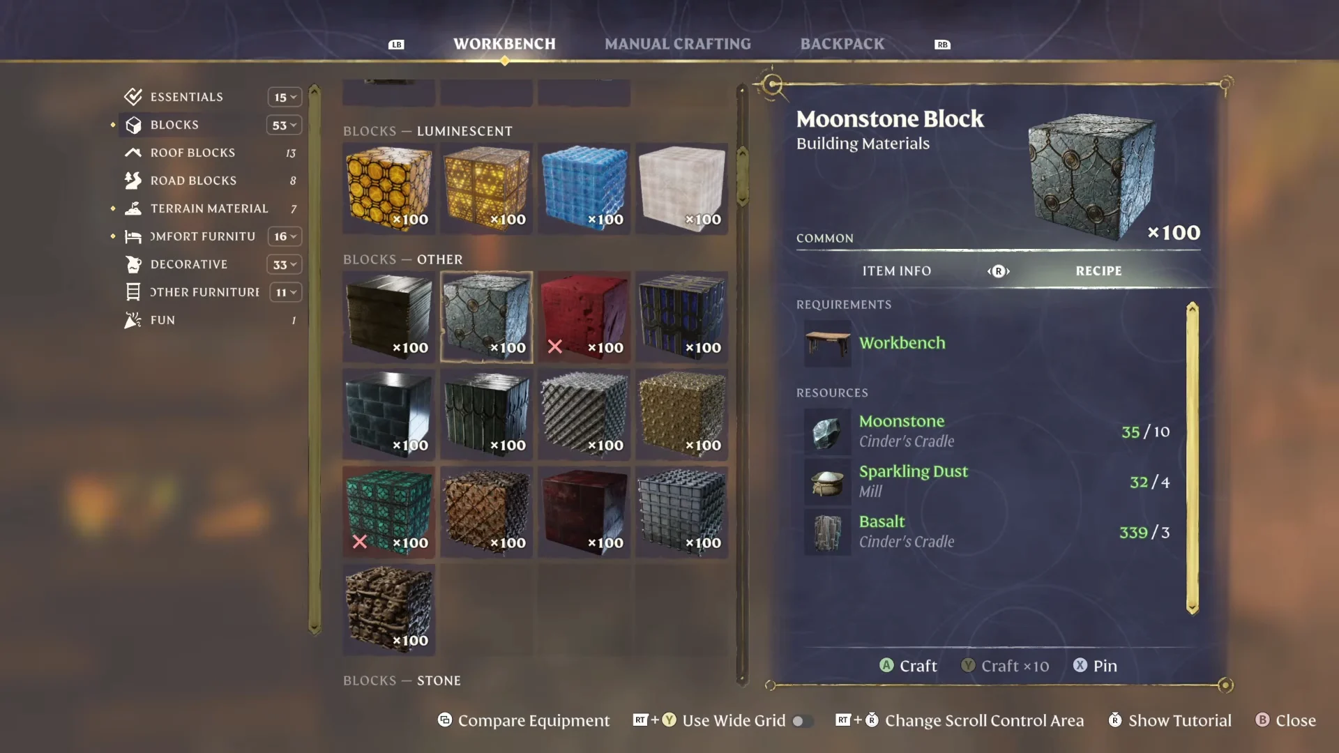 Moonstone Block recipe
