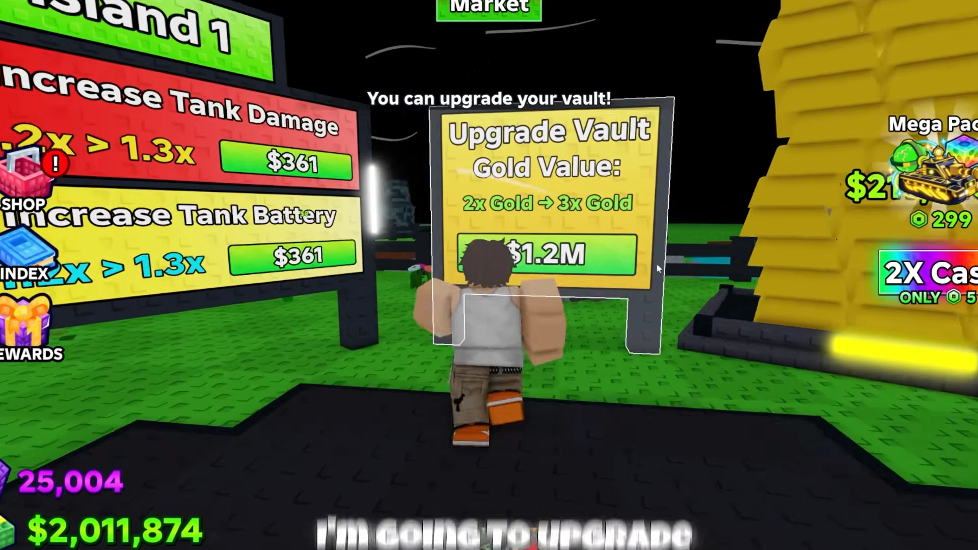 Upgrading Vault Gold Value