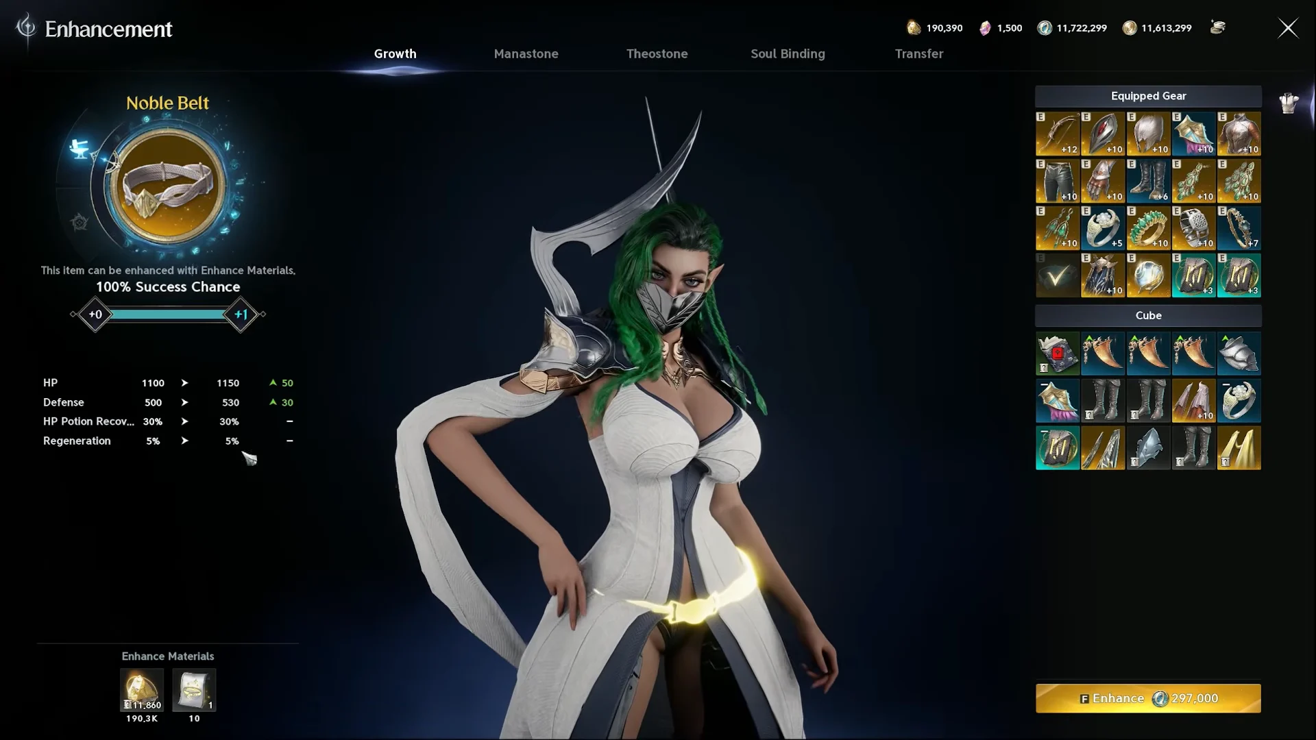 Belt and Amulet Enhancement & Substance Morph