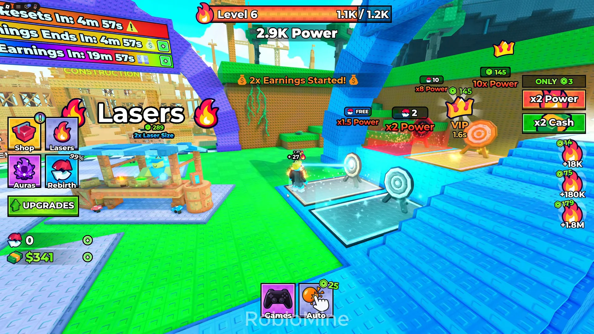 Training Power at Spawn