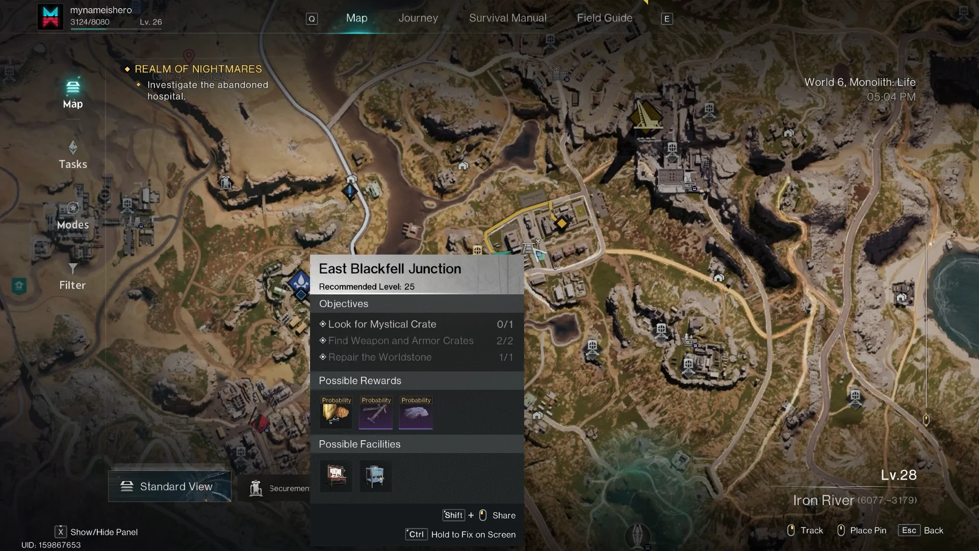 World Map navigation