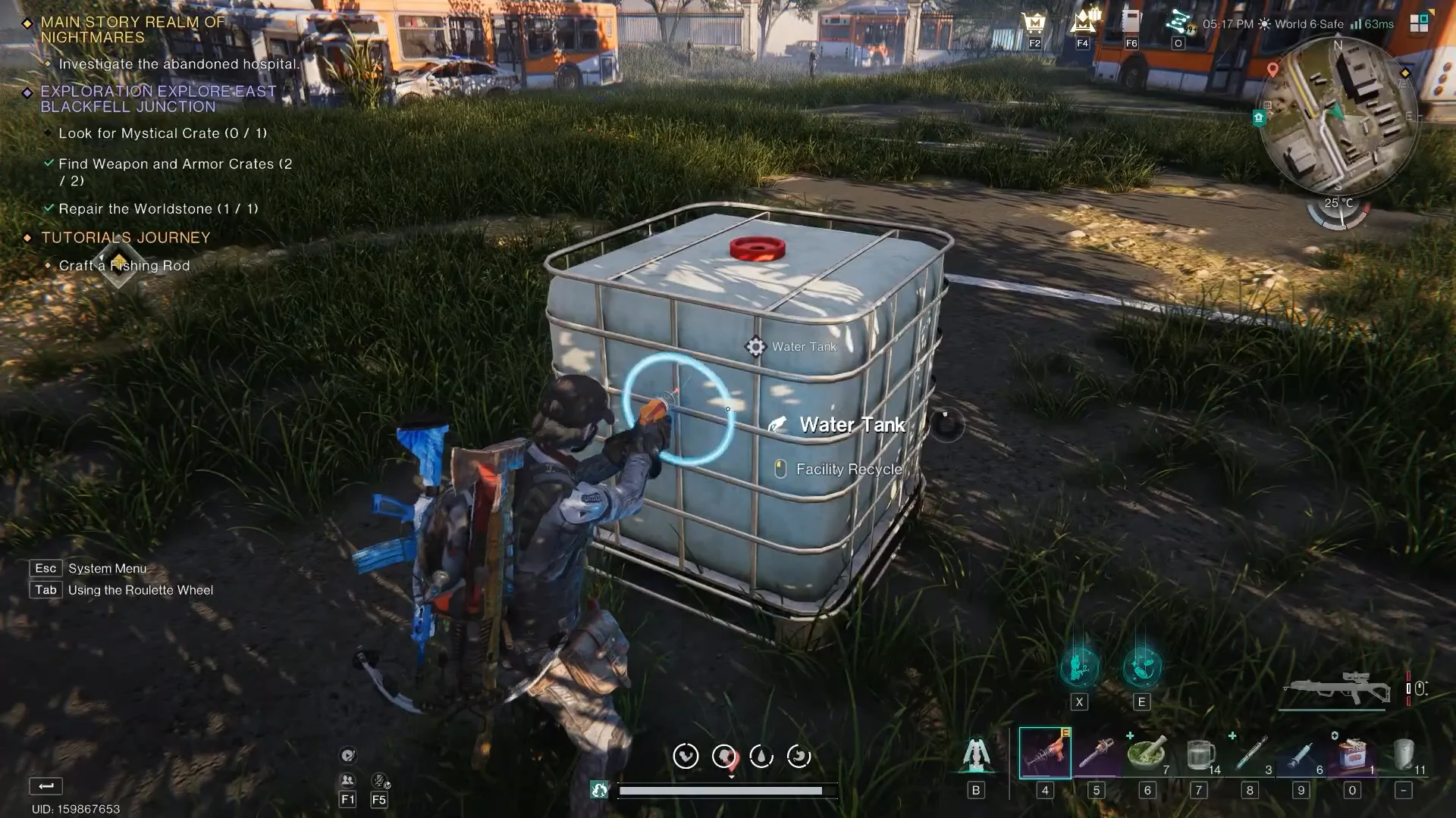 Finding and recycling first Water Tank