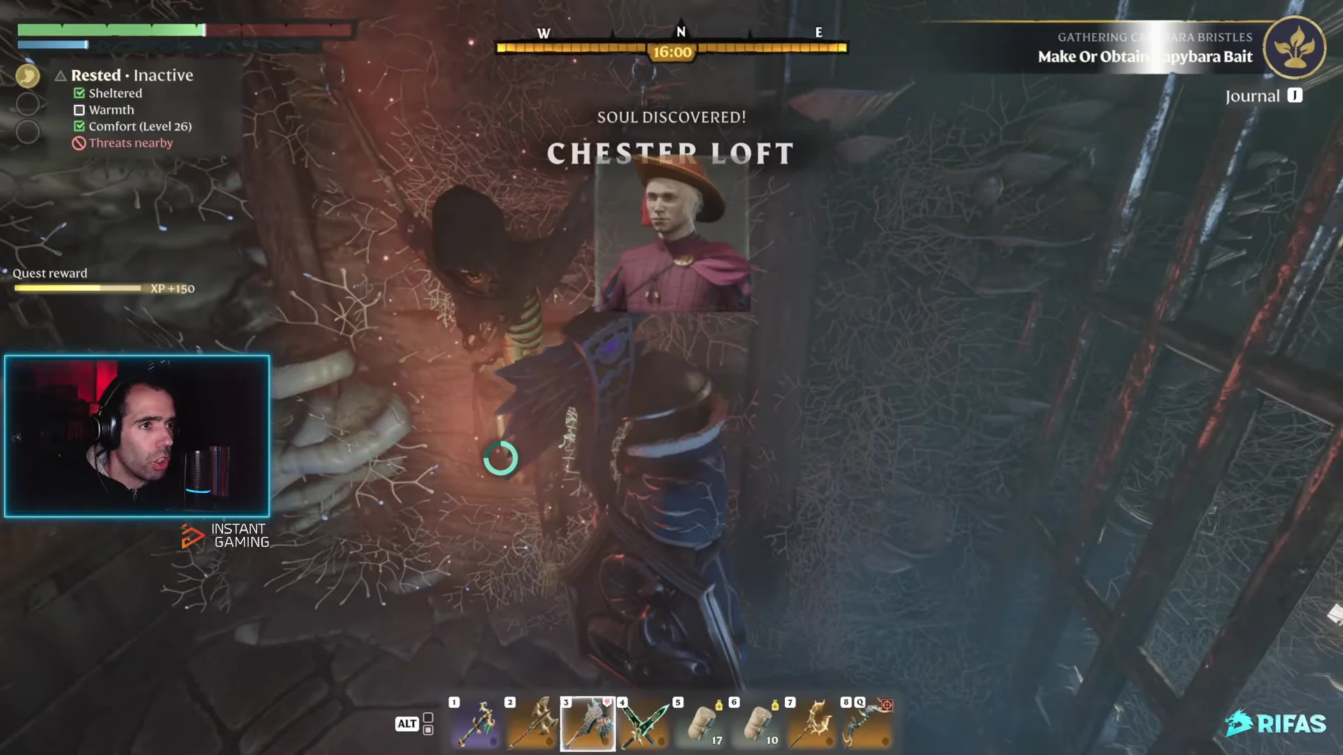 Soul Discovered Chester Loft, quest completed