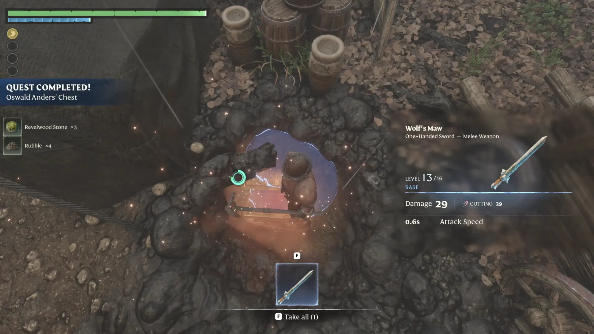 Unearthed Chest & Quest Completion