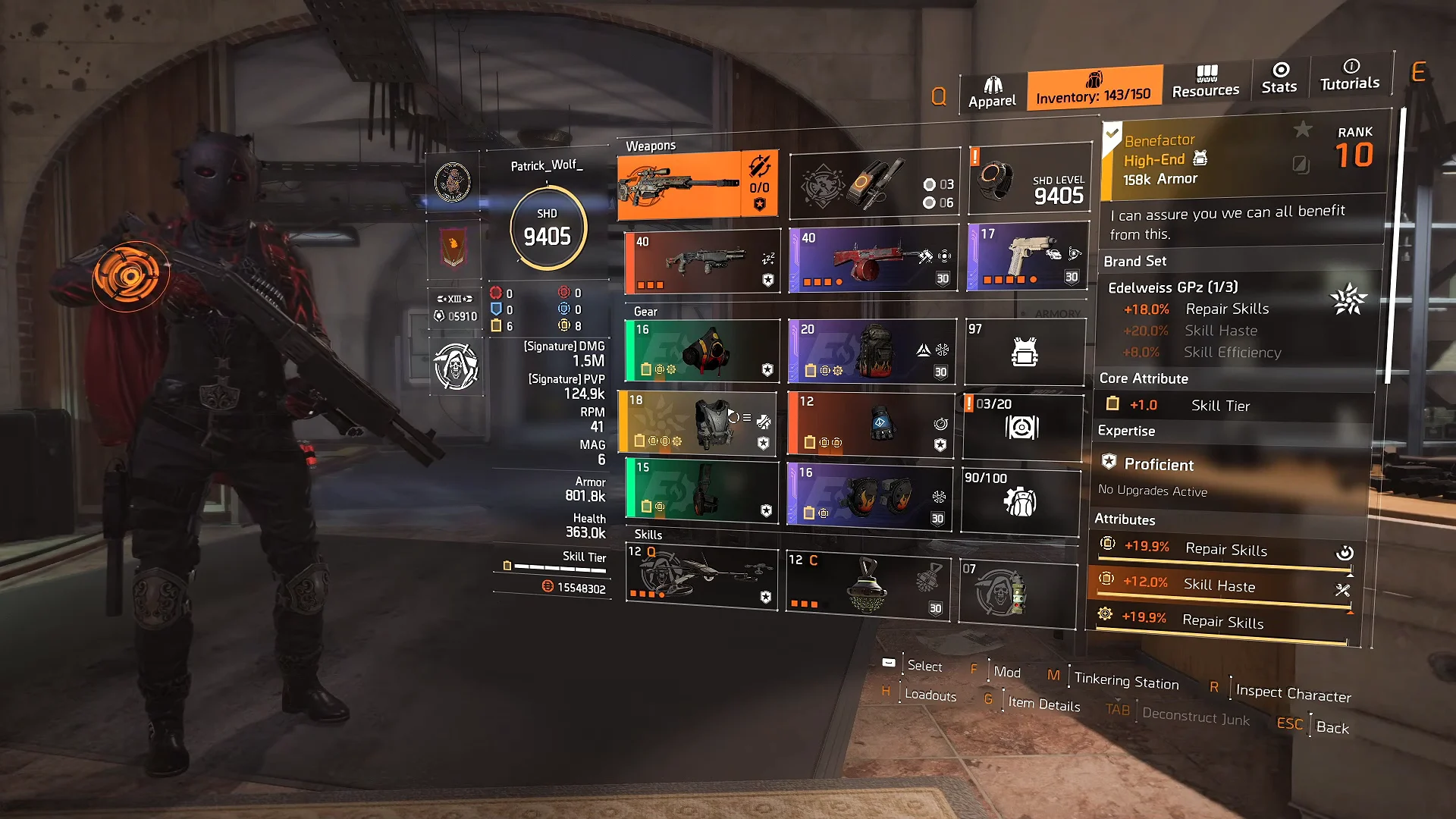 Build Overview Screen