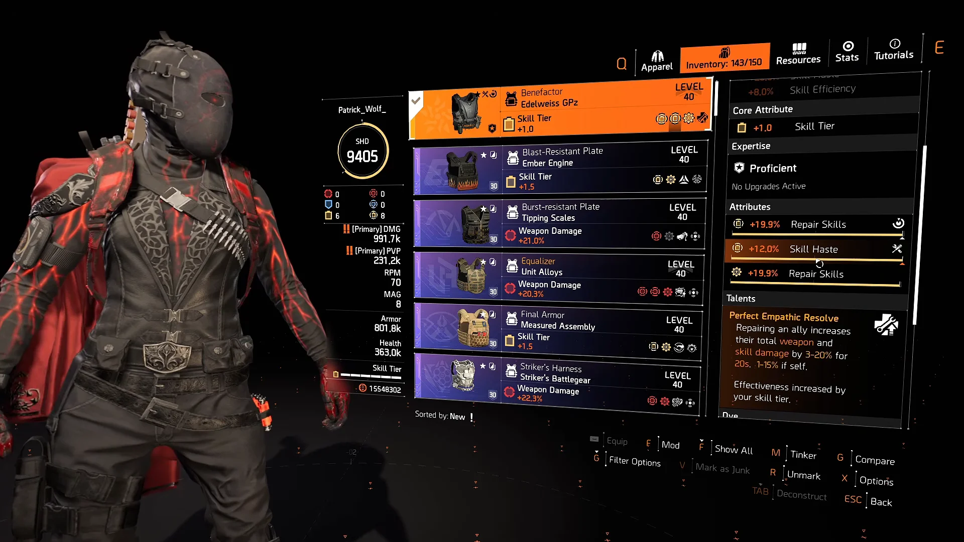 Chest Piece: Benefactor Breakdown