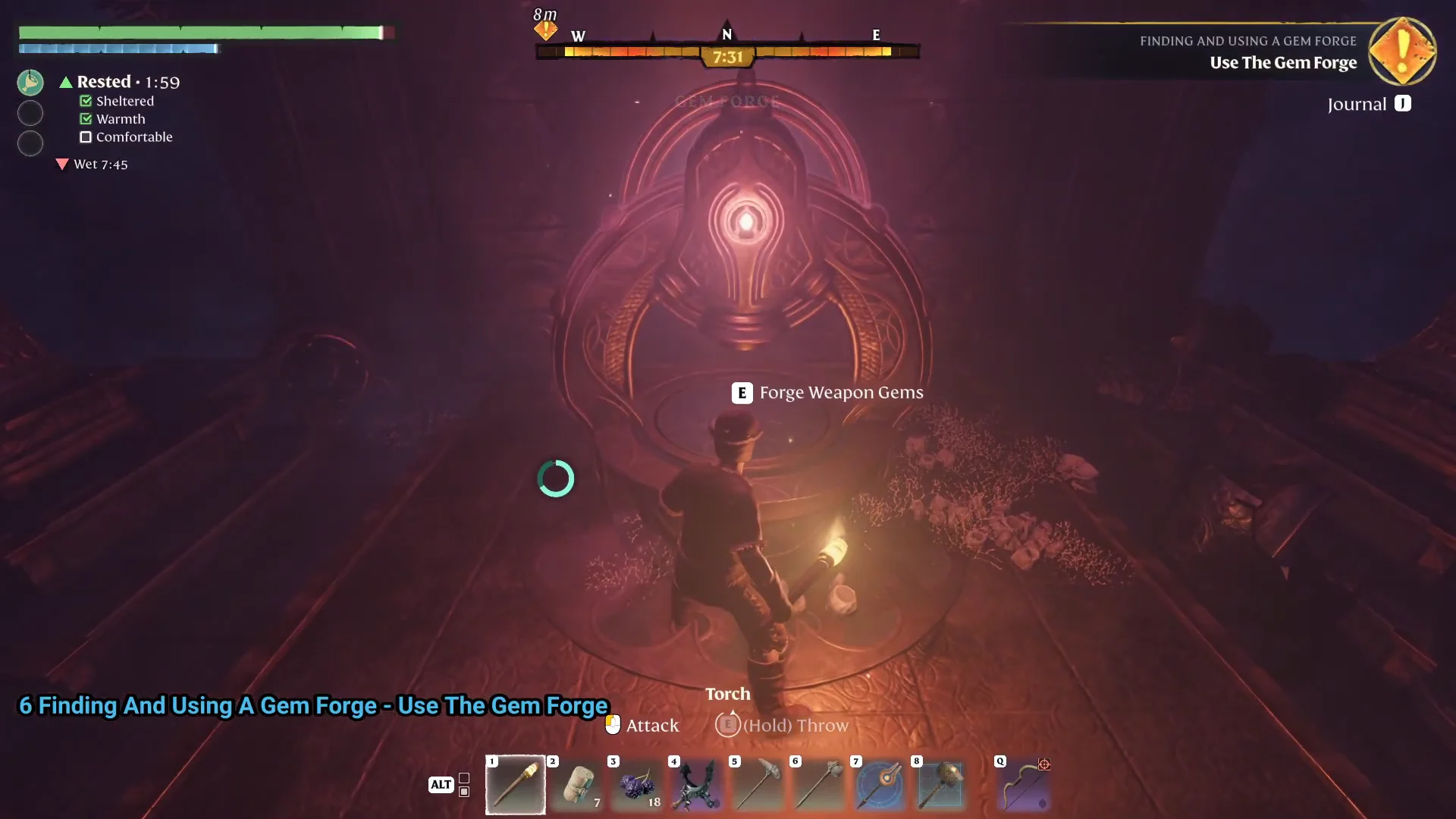 Gem Forge with the forge prompt