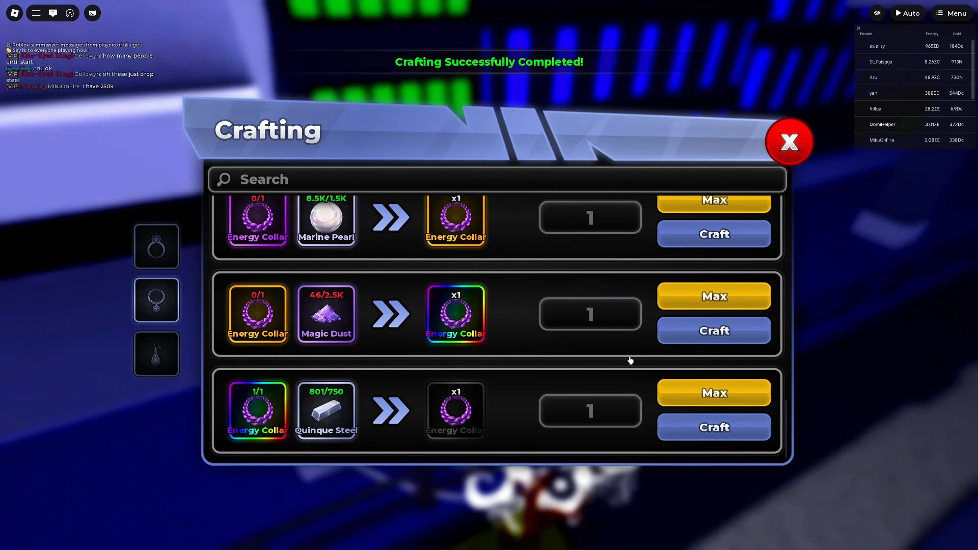 Farming Rogues & Crafting Secret Collar