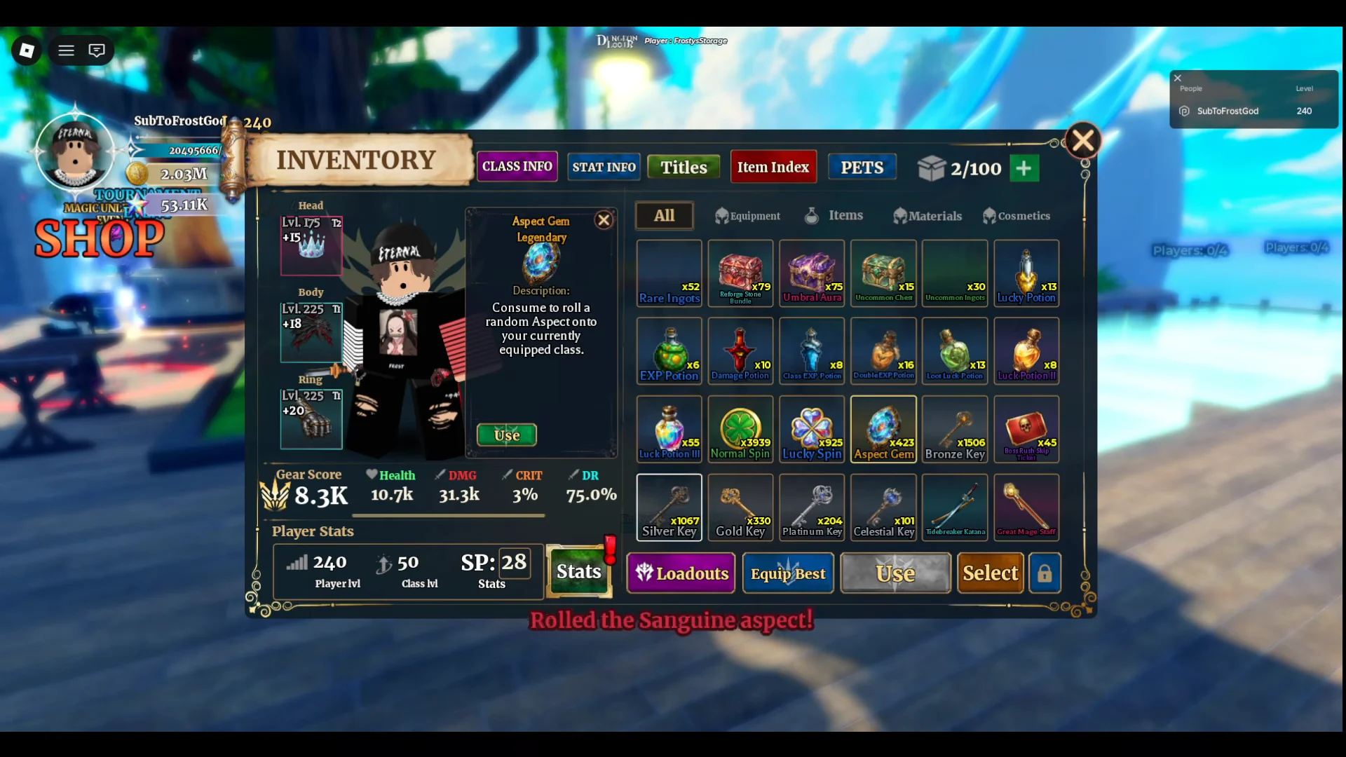 Level Cap Announcement & Aspect Rerolling