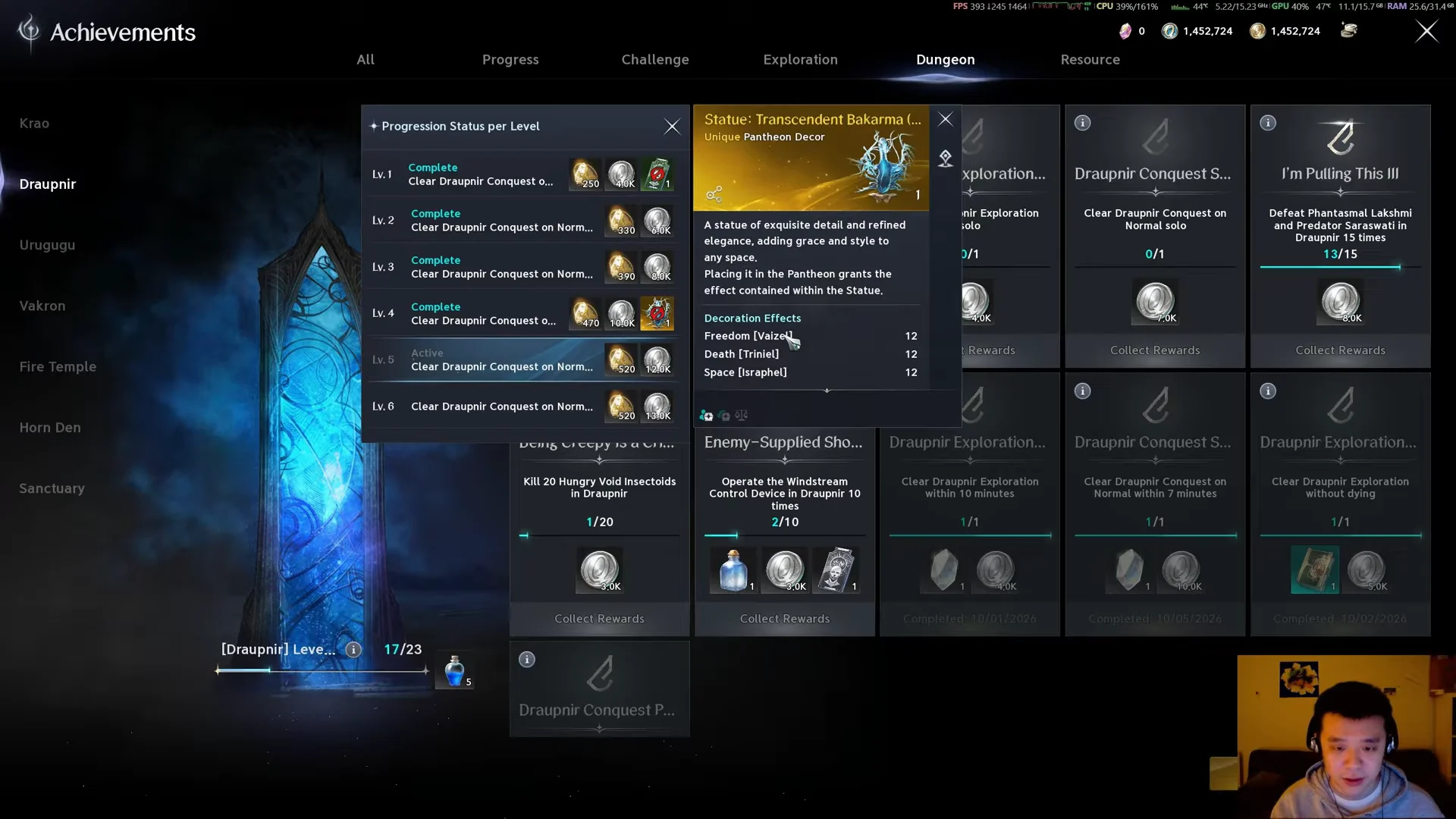 Achievement Claim & Statue Unlock